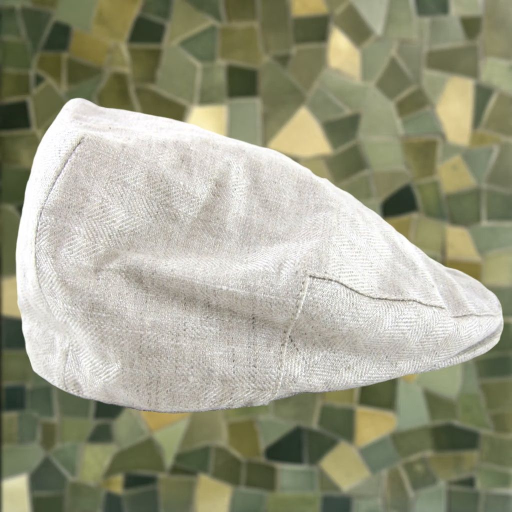 Vintage BOTVELA Linen Ivory Lightweight Breathable Golf Hat 7 1/8 Size ONE SIZE - 1 Thumbnail