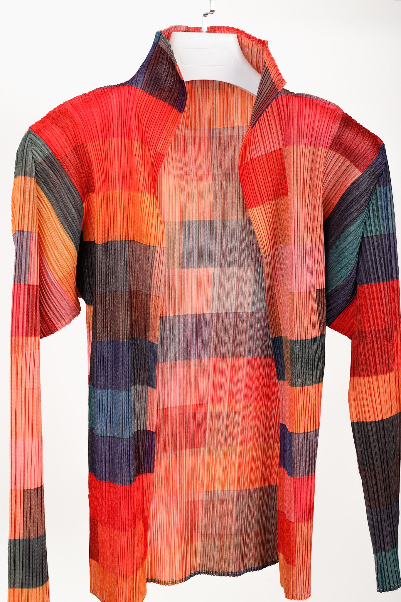 Pleats Please Issey Miyake Pleats Please Issey Miyake Archival Gradient Squares Jacket Size XL / US 12-14 / IT 48-50 - 3 Thumbnail