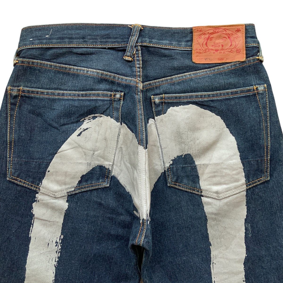 Evisu × Japanese Brand EVISU BRUSHSTROKES DAICOCK SELVEDGE JEANS Size US 30 / EU 46 - 3 Thumbnail