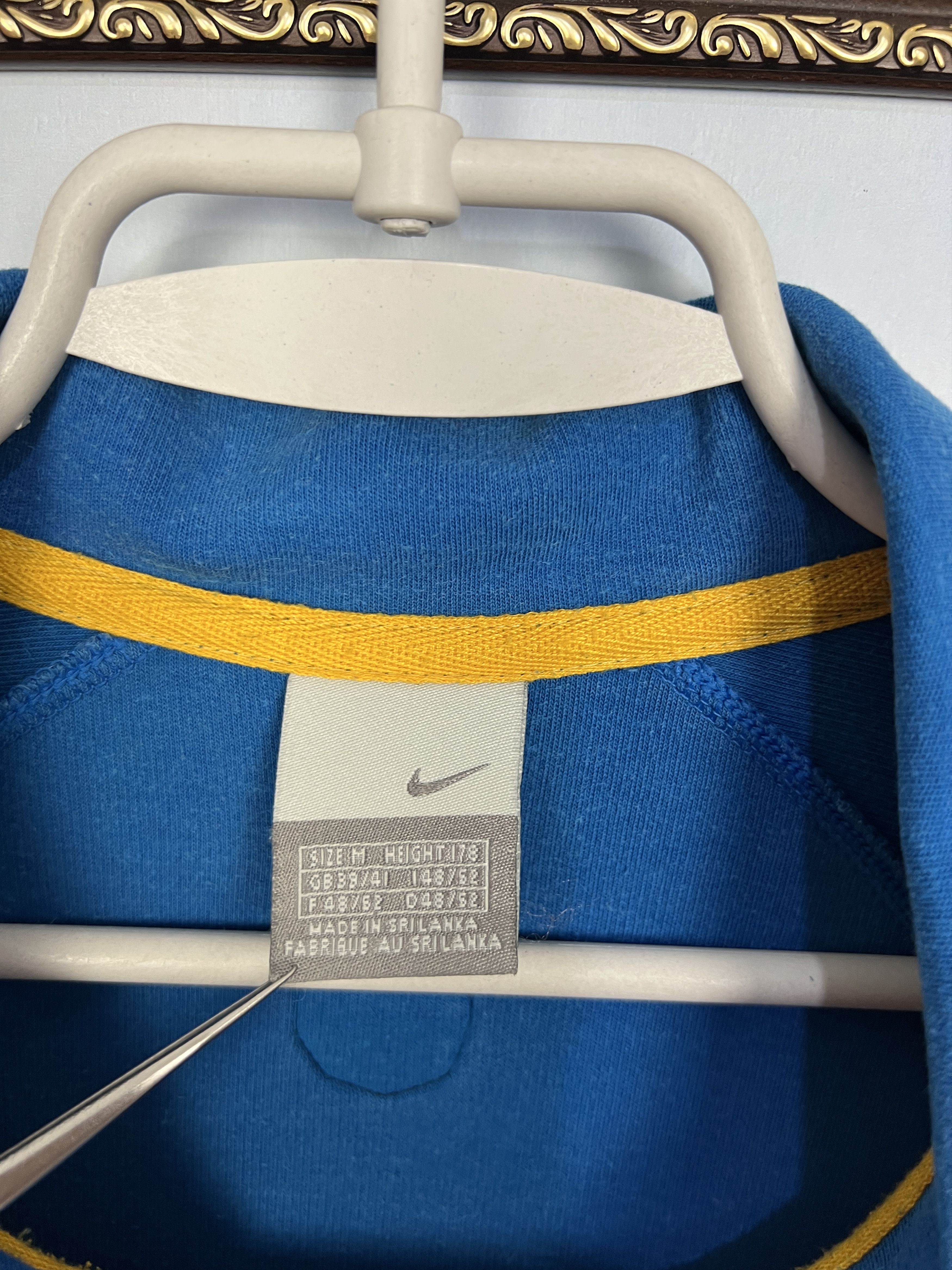 Nike Vintage Nike Inter Milan Football Sweatshirt Blue Track Top Size US M / EU 48-50 / 2 - 8 Thumbnail