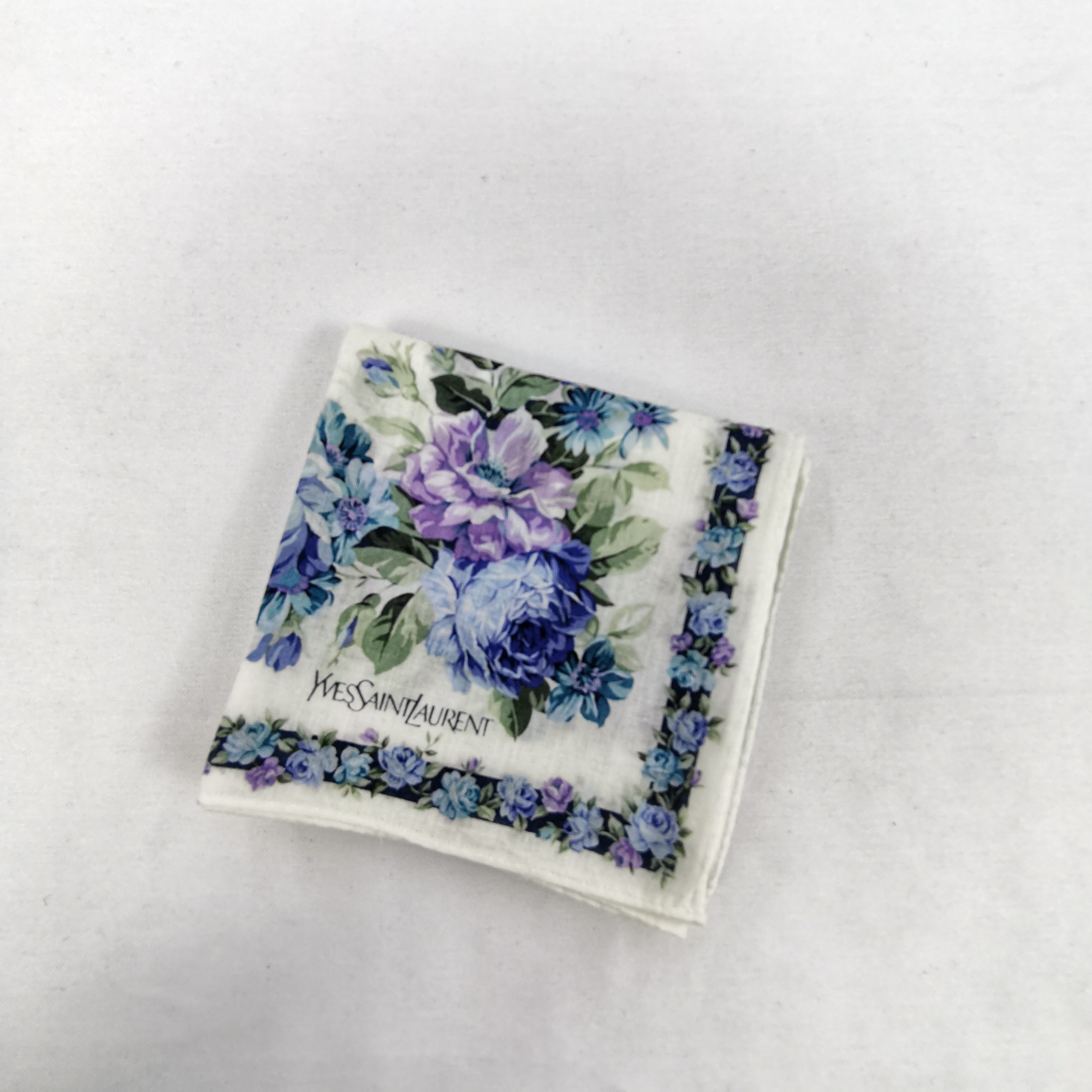 Japanese Brand Vintage YSL Handkerchief Neckerchief Yves Saint Laurent Size ONE SIZE - 4 Thumbnail