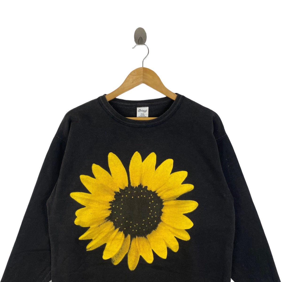 Vintage Vintage BRIAZZI Sunflower Big Logo Sweatshirt Pullover Size US M / EU 48-50 / 2 - 4 Thumbnail