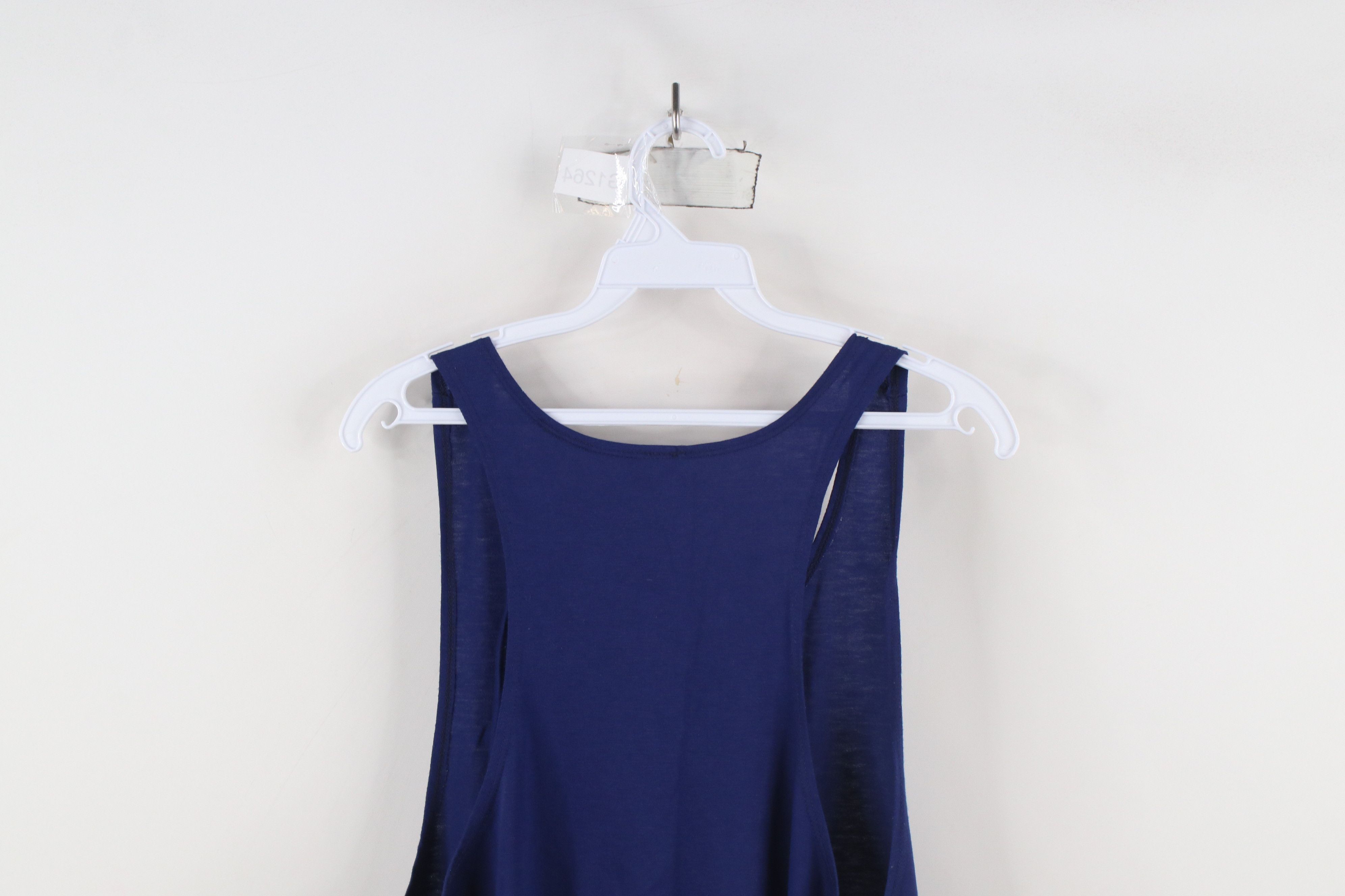 Vintage Vintage 90s Streetwear Faded Blank Tank Top T-Shirt Blue USA Size L / US 10 / IT 46 - 8 Thumbnail
