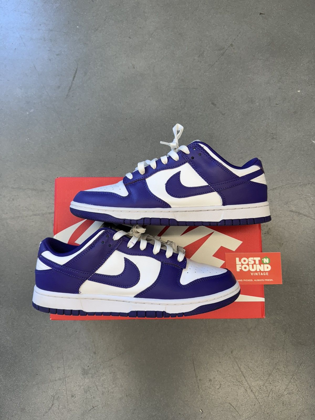image of 2022 Nike Dunk Low Championship Court Purple Shoes, Men's (Size 10)