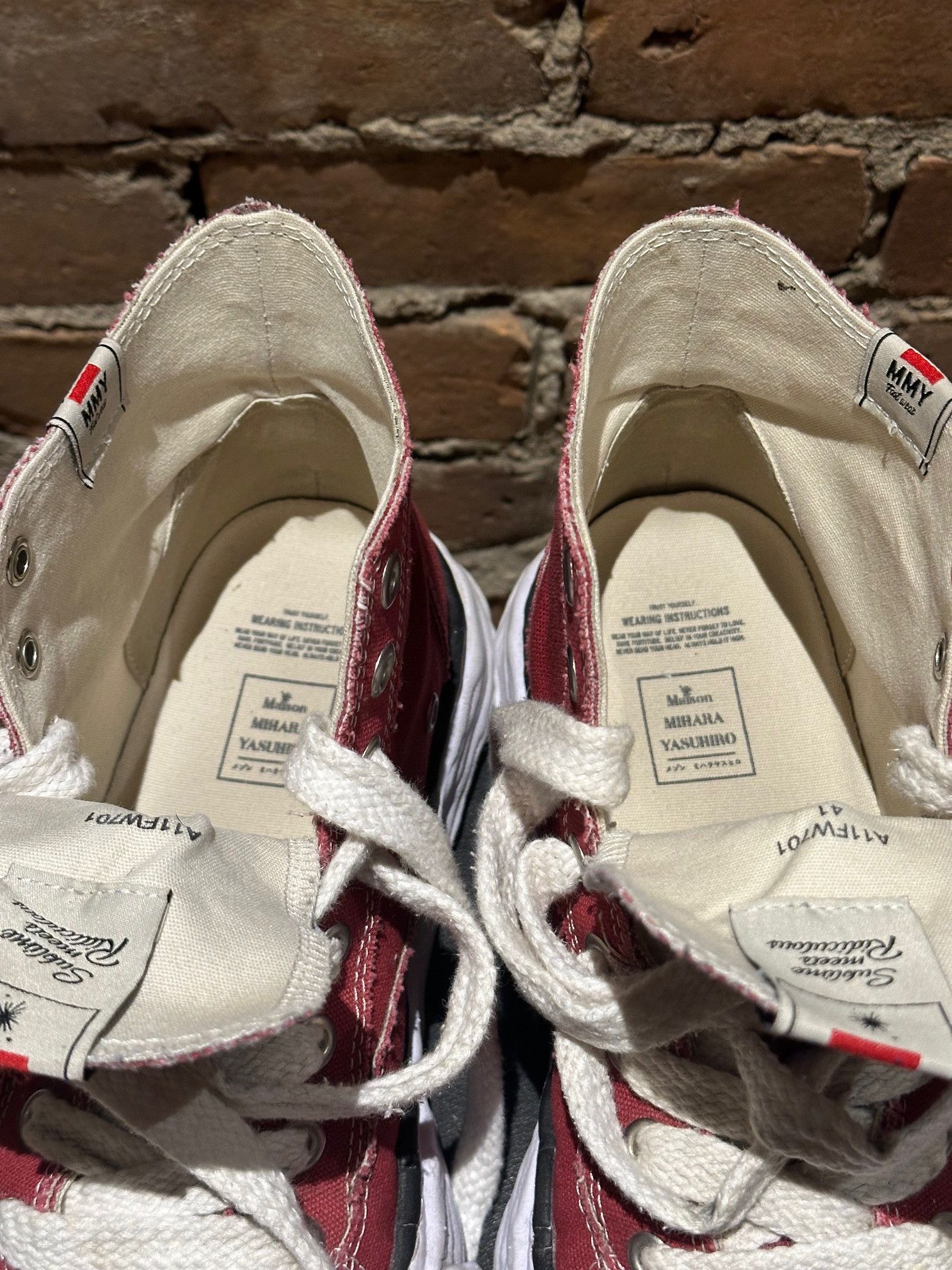 Maison MIHARA YASUHIRO Maison Mihara Yasuhiro Peterson OG Sole High Sneaker – Red Size US 8 / EU 41 - 9 Thumbnail