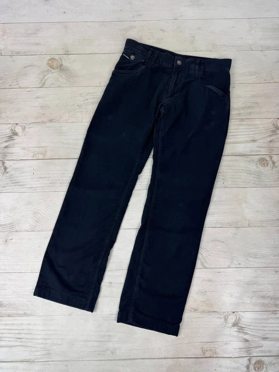 Dolce & Gabbana Vintage Dolce Gabbana Velour Metal Logo Pants Baggy Size US 32 / EU 48 - 2 Thumbnail