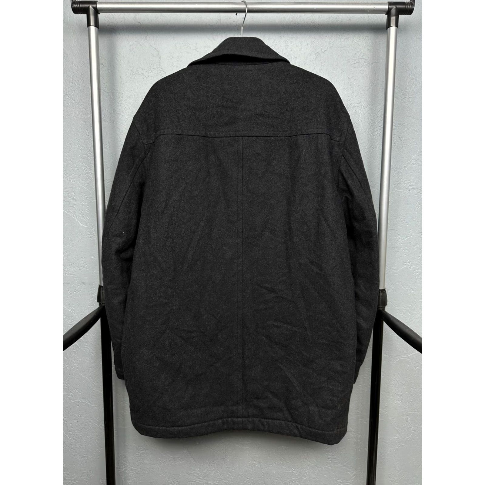 Hugo Boss VINTAGE Hugo Boss 90s Mens Wool Coat Jacket Coat Wool 54 Black 90s Mens Wool Coat Size US L / EU 52-54 / 3 - 6 Thumbnail