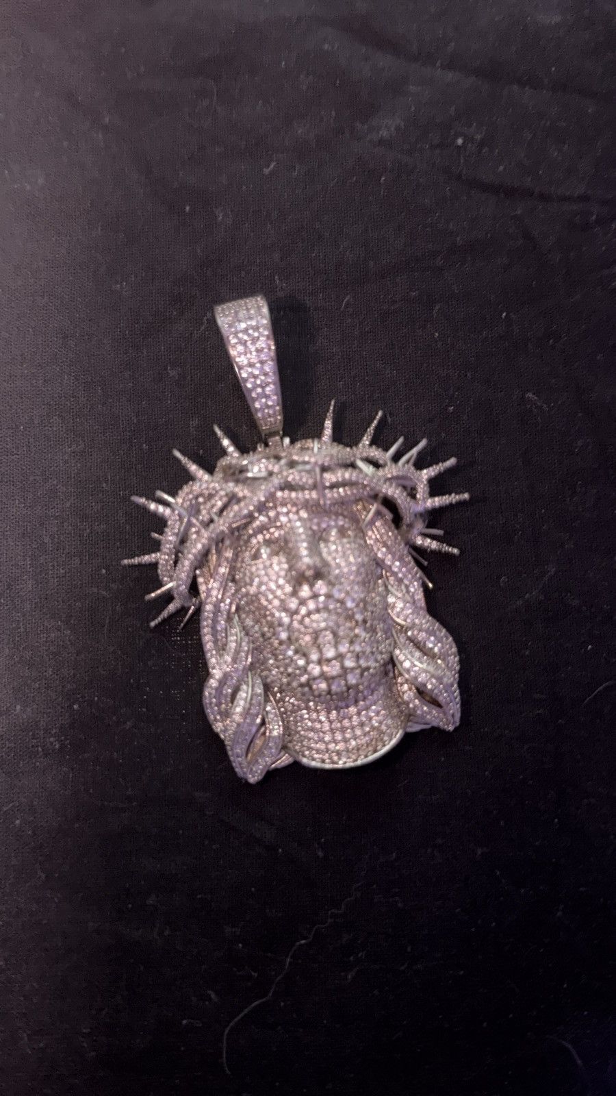 Other Jesus Christ Iced Out Diamond Pendant necklace Size ONE SIZE - 3 Thumbnail