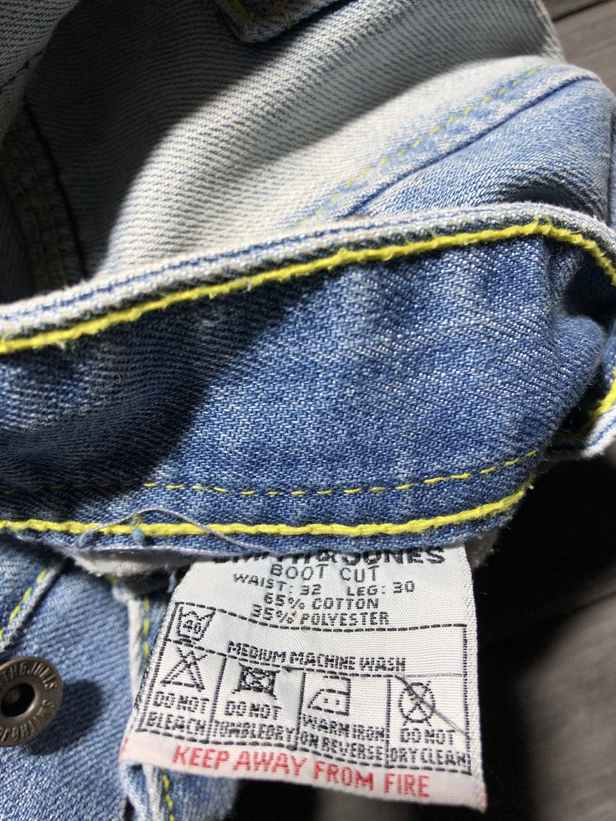 Hysteric Glamour × If Six Was Nine × Japanese Brand VINTAGE 💥HYSTERIC GLAMOUR STYLE DISTRESSED JEANS 90S Size US 32 / EU 48 - 7 Thumbnail