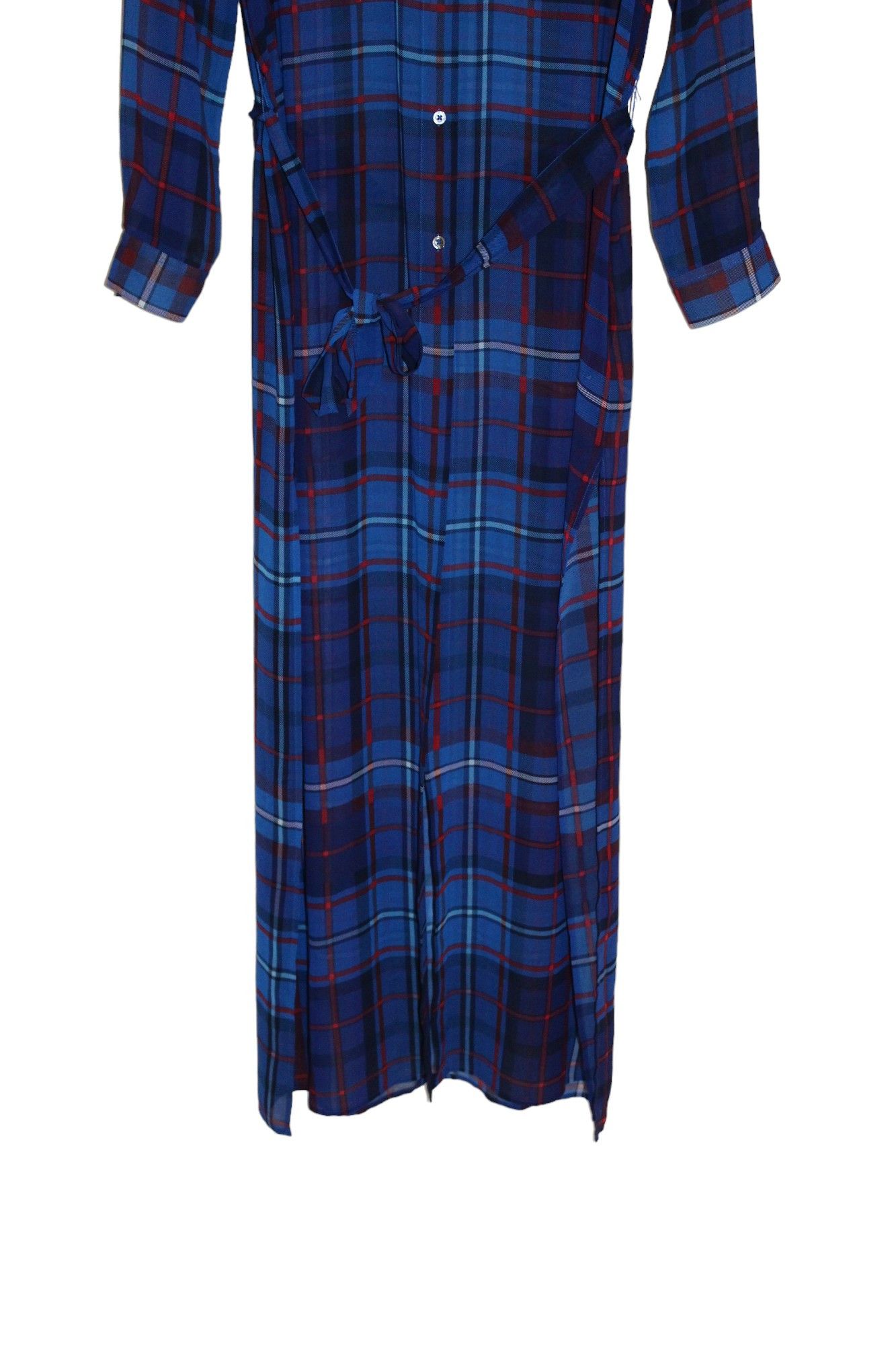 Tommy Hilfiger Gigi Hadid x Tommy Hilfiger Plaid Polyester Long Shirt Dress Size M / US 6-8 / IT 42-44 - 6 Thumbnail