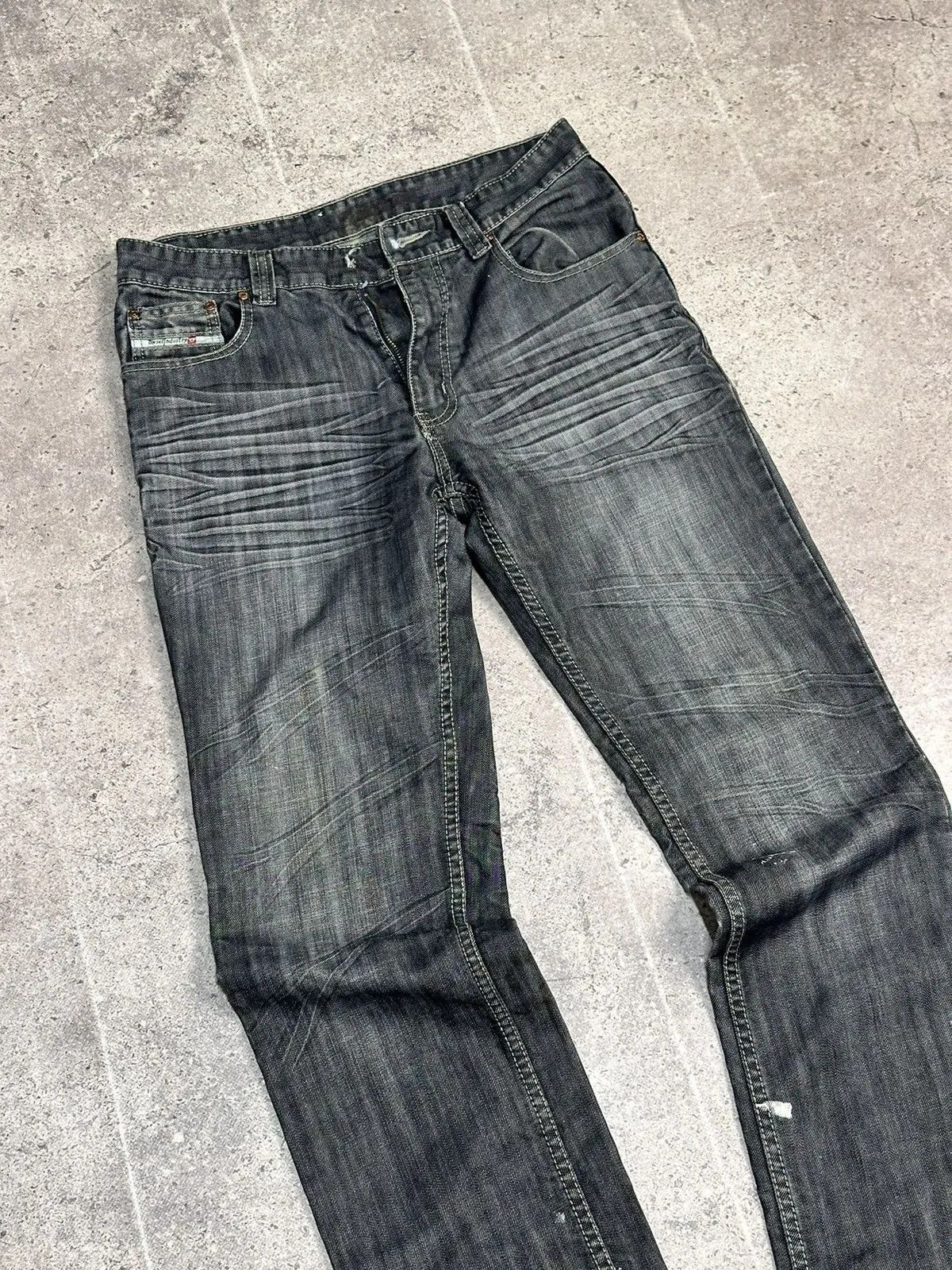 14th Addiction Diesel Vintage Faded Jeans Cut Italy Streetwear Style Size US 32 / EU 48 - 5 Thumbnail