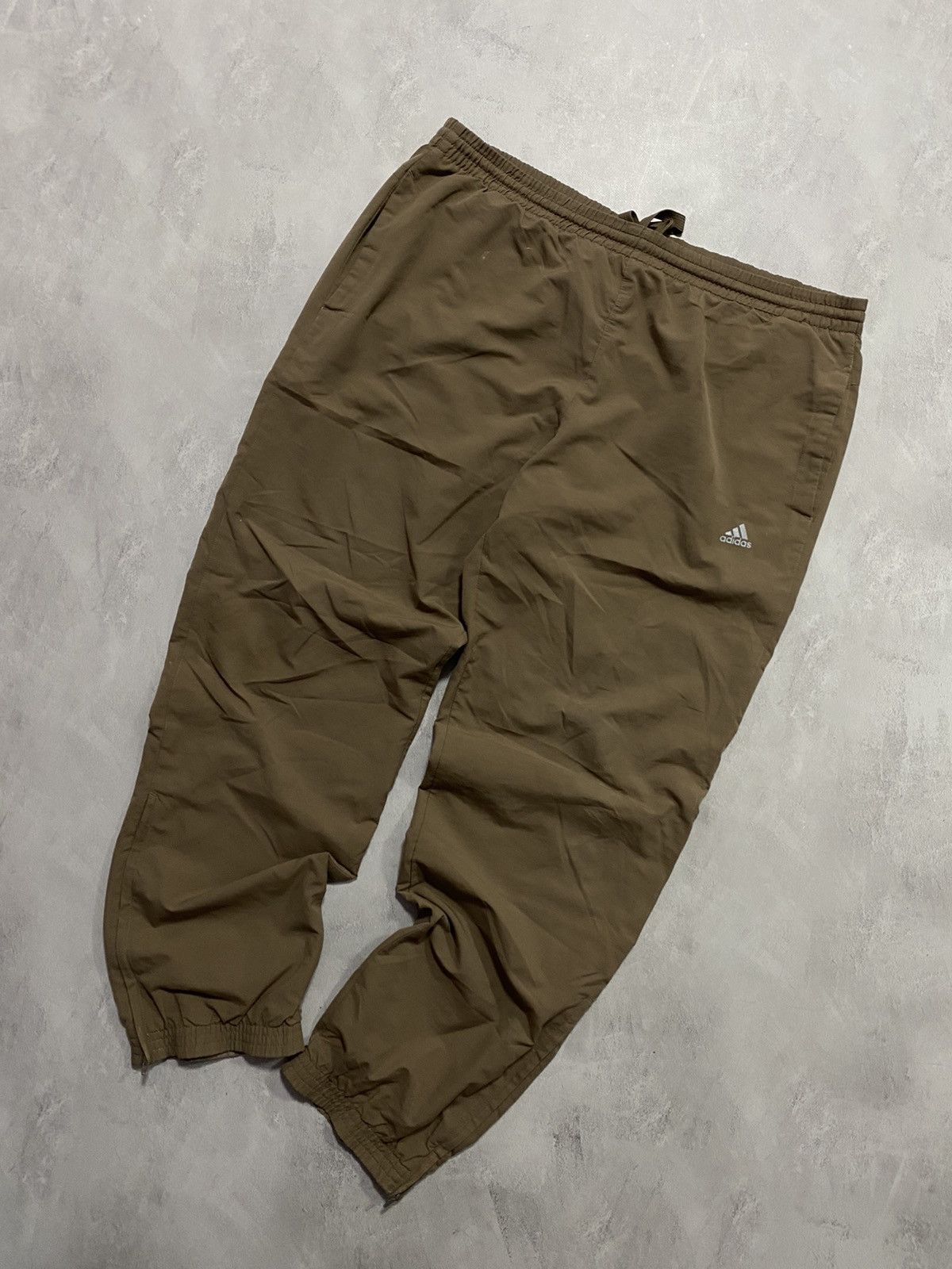 Adidas × Vintage Vintage Track Pants Baggy Oversized Adidas Brown Logo XL-XXL Size US 40 / EU 56 - 2 Thumbnail