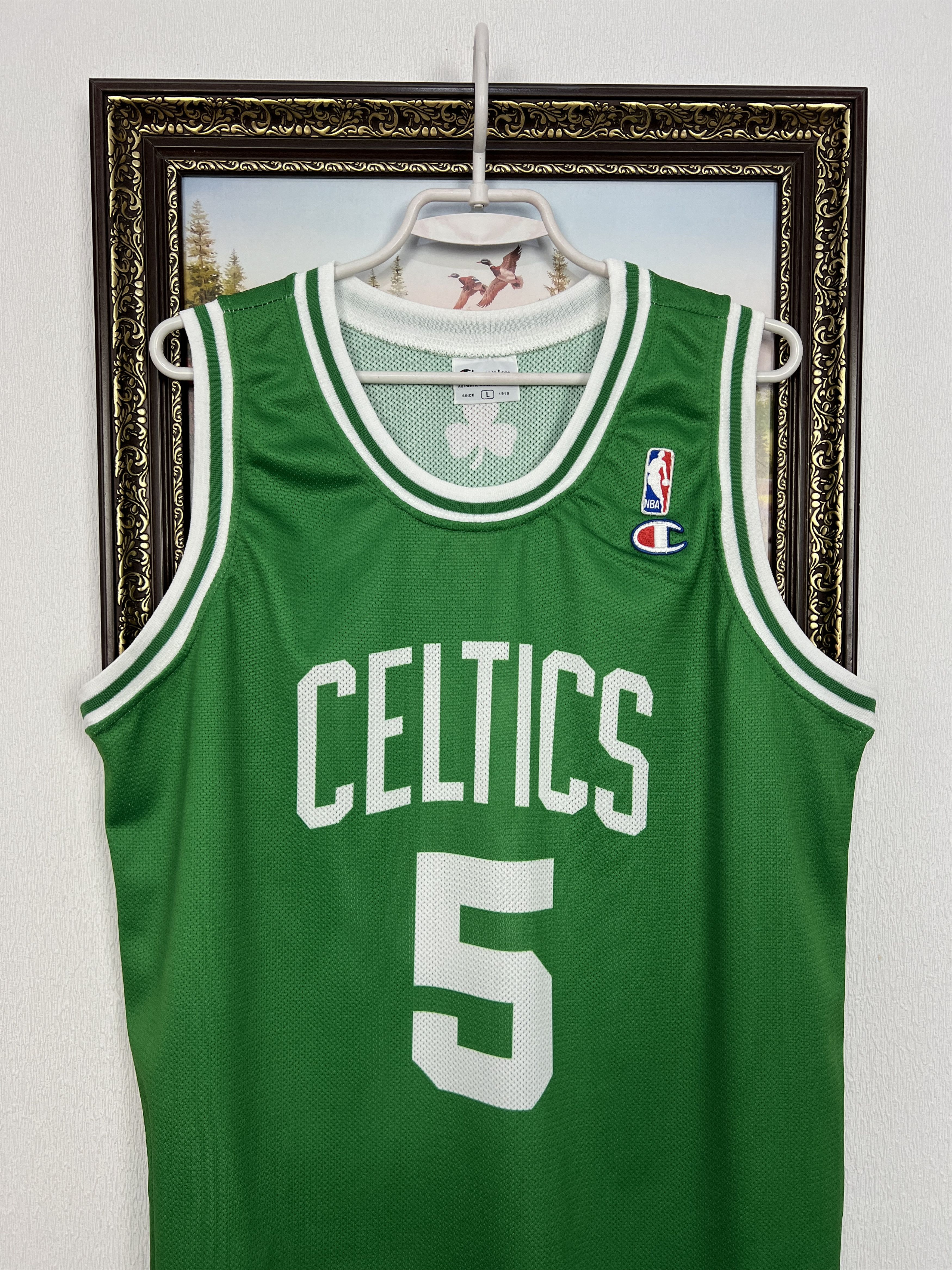 Champion Vintage 90's Garnett Boston Celtics NBA Jersey Trikot Rare Size US L / EU 52-54 / 3 - 2 Thumbnail