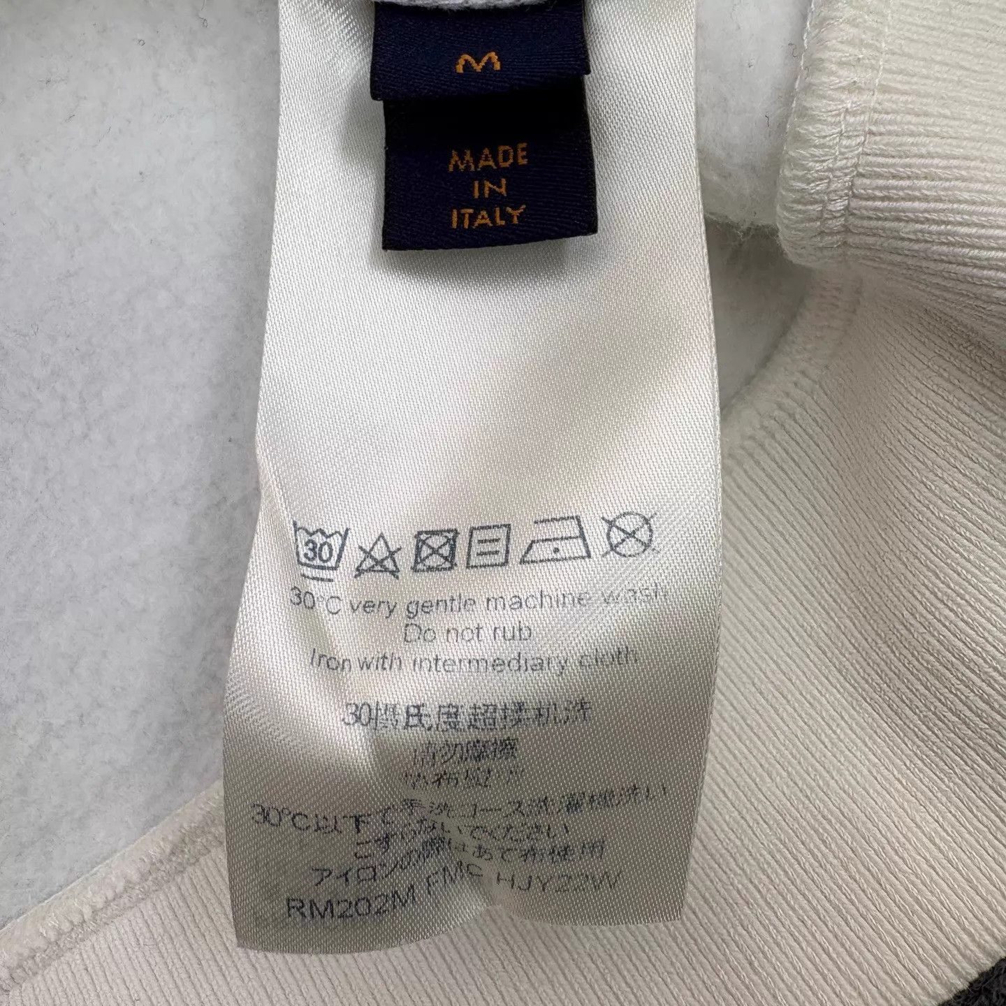 Louis Vuitton LV White Floral Embroidered Colorblock Sweatshirt M Size US M / EU 48-50 / 2 - 6 Thumbnail