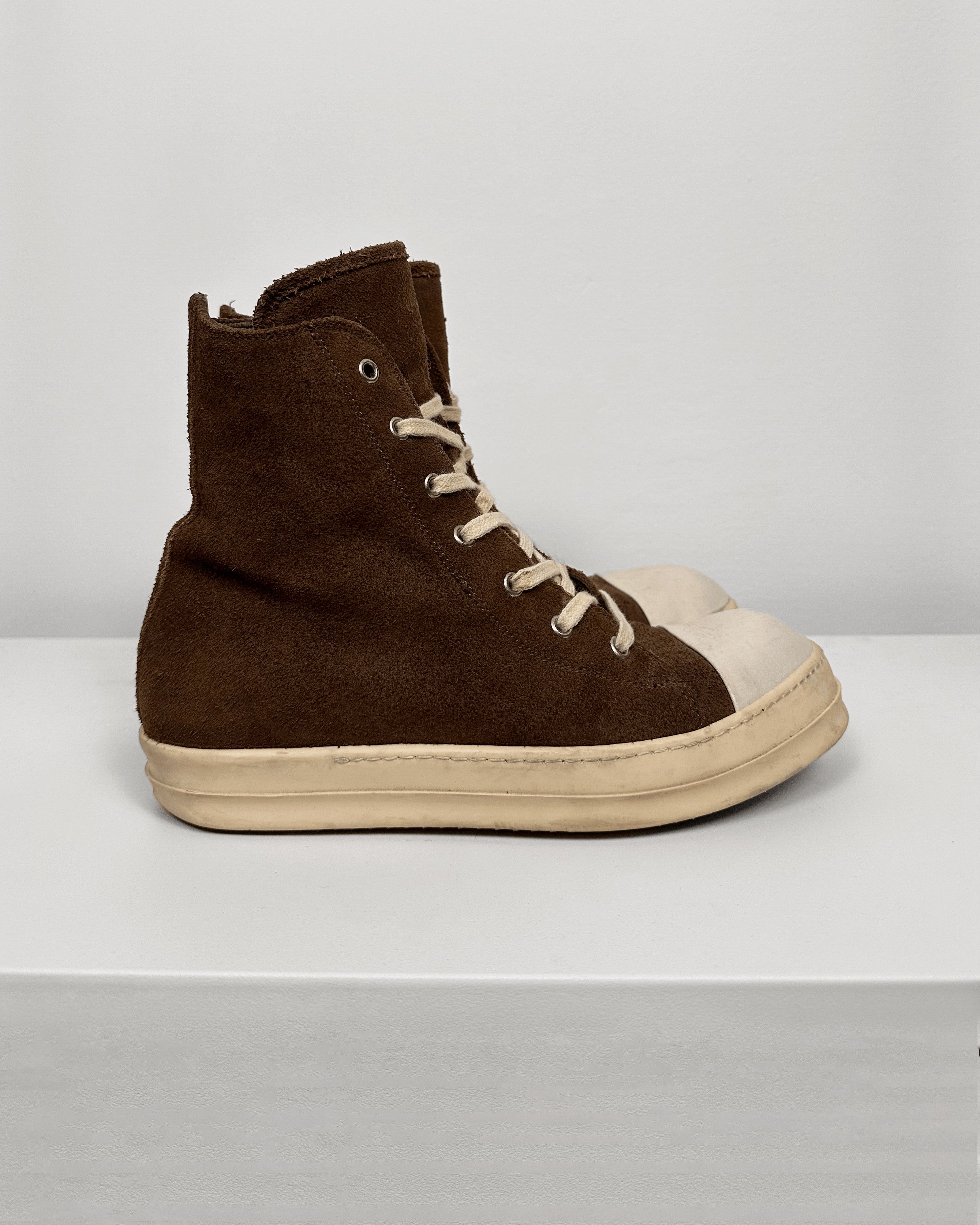 Rick Owens Rick Owens OG Mainline Suede Brown Ramones Size US 8.5 / EU 41-42 - 4 Thumbnail
