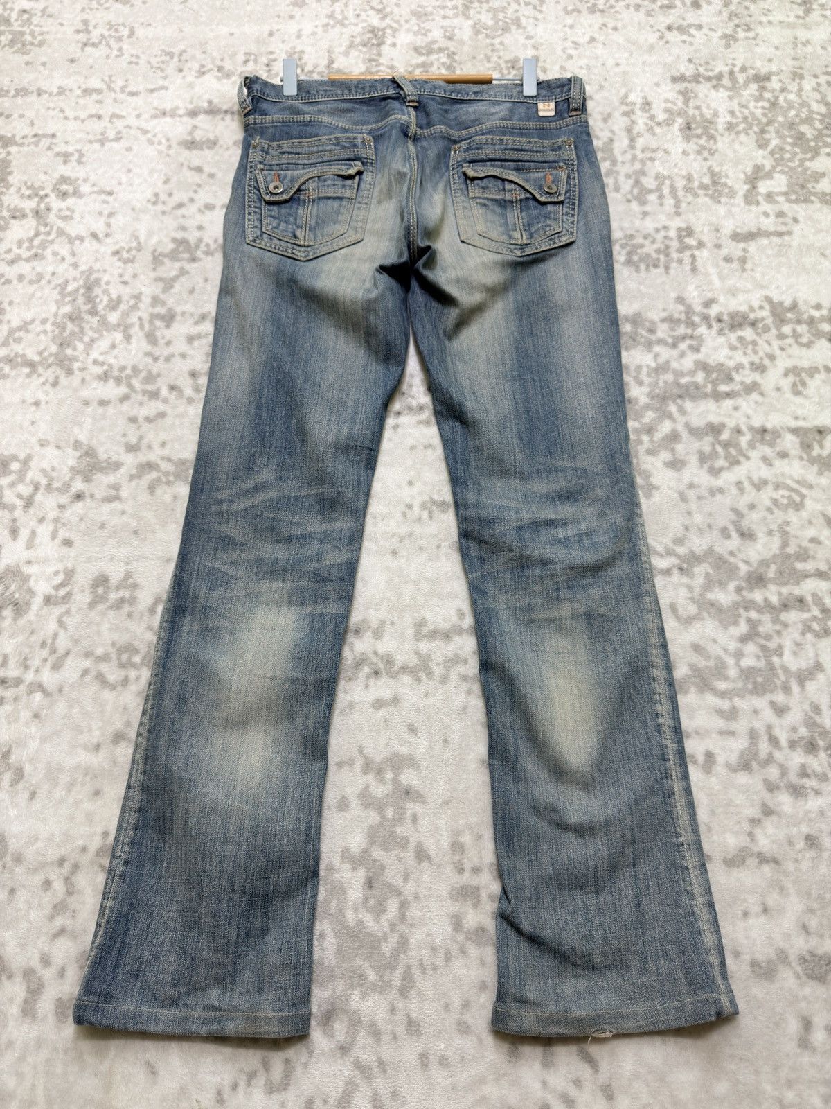 HIDEAWAYS Hideaways Nicole Mud Wash Zipper Straight Cut Jeans Size US 32 / EU 48 - 2 Thumbnail