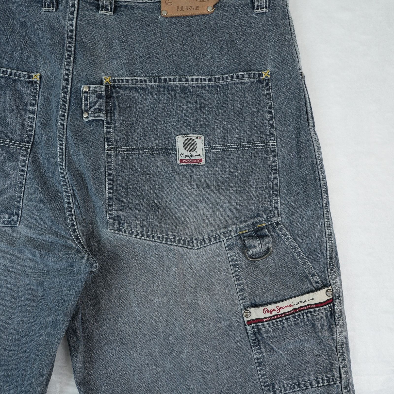 Pepe Jeans Vtg Pepe Jeans London Shorts 38x14.5 Carpenter Utility Y2K Size US 38 / EU 54 - 6 Thumbnail