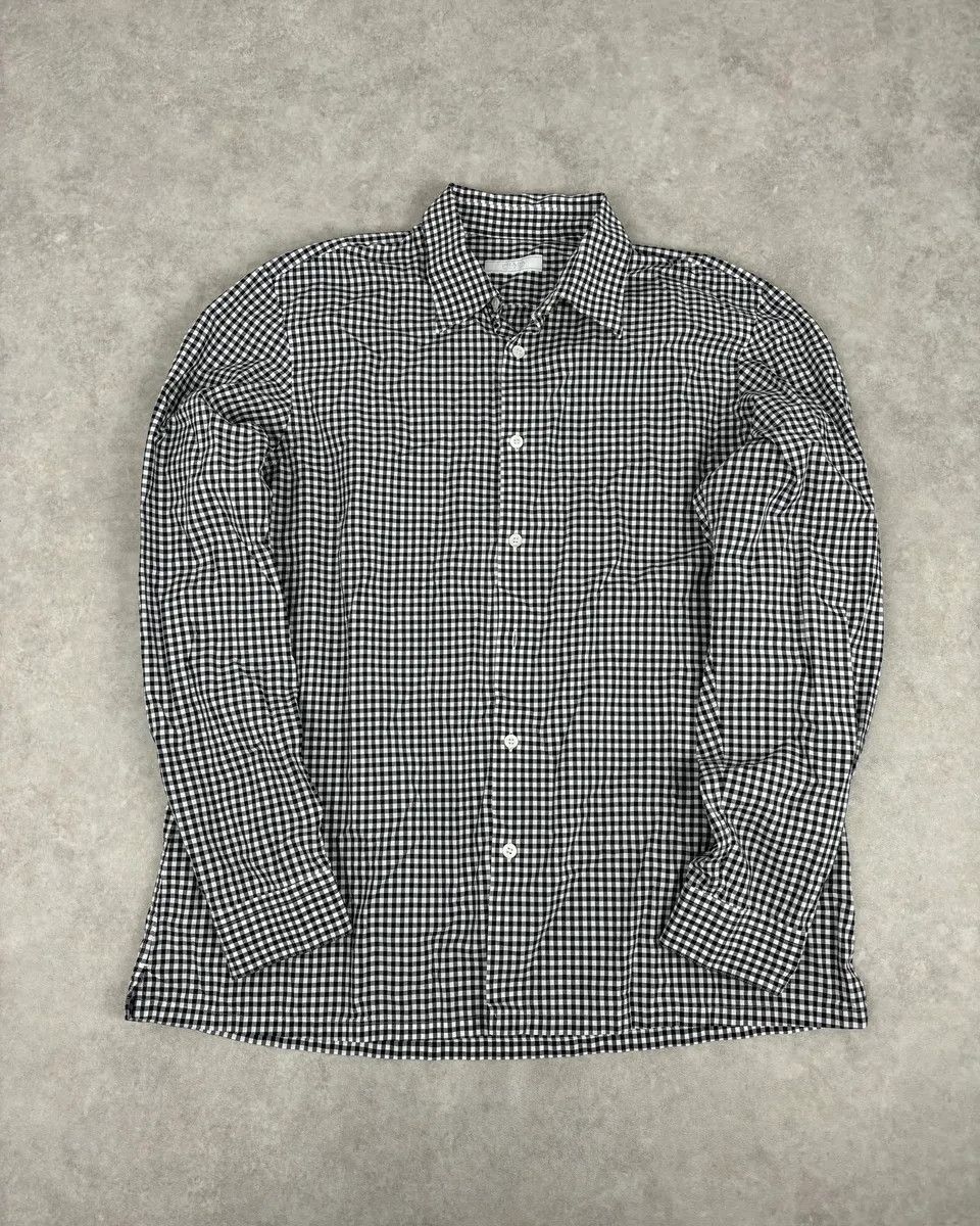 Prada SS2008 Prada Black White Checkered Shirt Size US M / EU 48-50 / 2 - 3 Thumbnail