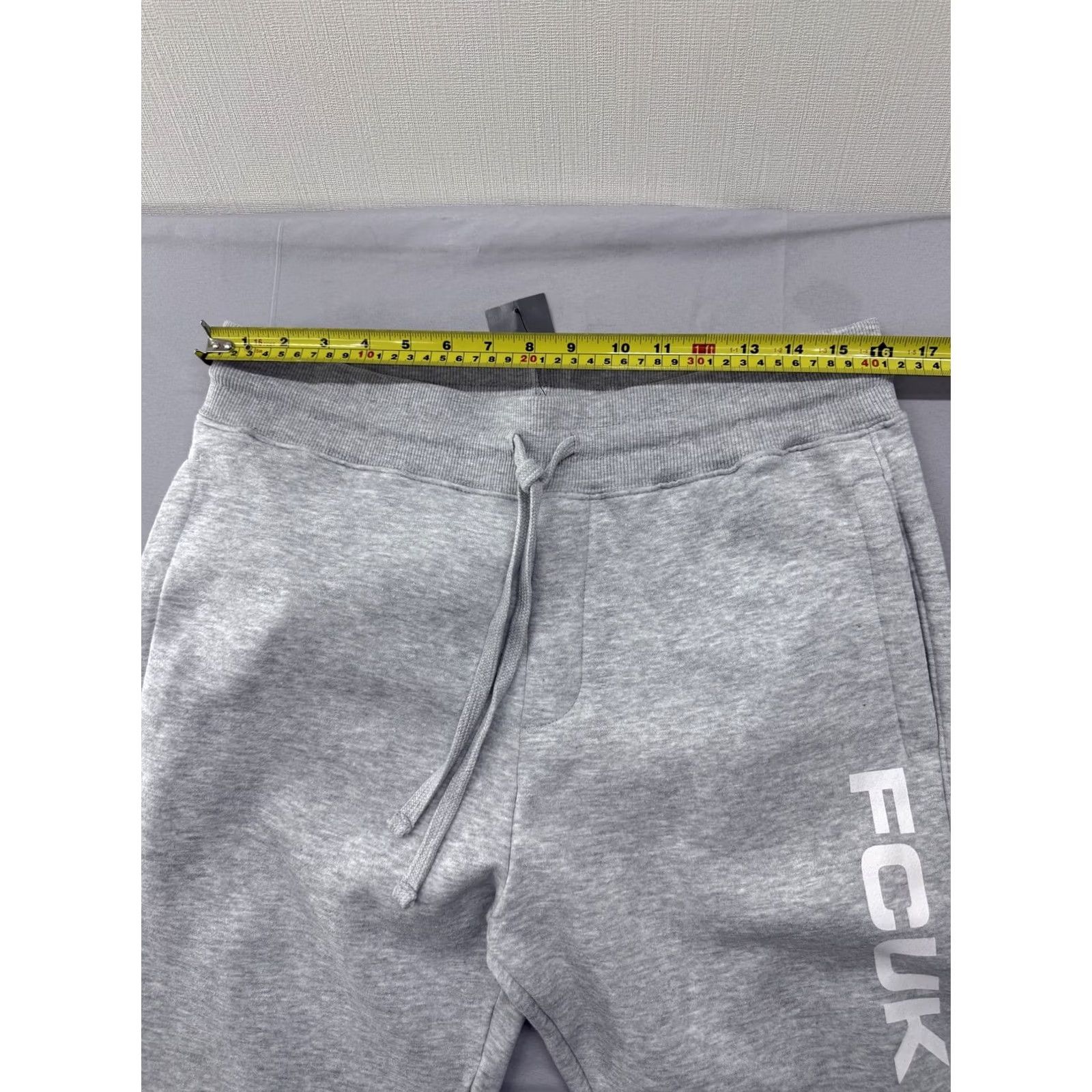 French Connection FCUK Grey Activewear Sweatpants Men L Relaxed Tapered Size US 33 - 5 Thumbnail