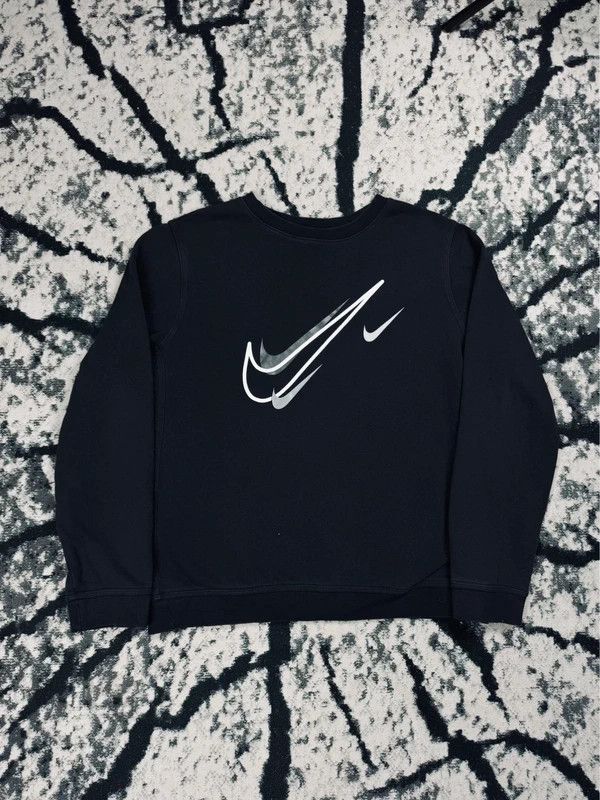 Nike Nike swoosh crewneck sweatshirt black white S Size US S / EU 44-46 / 1 - 1 Thumbnail