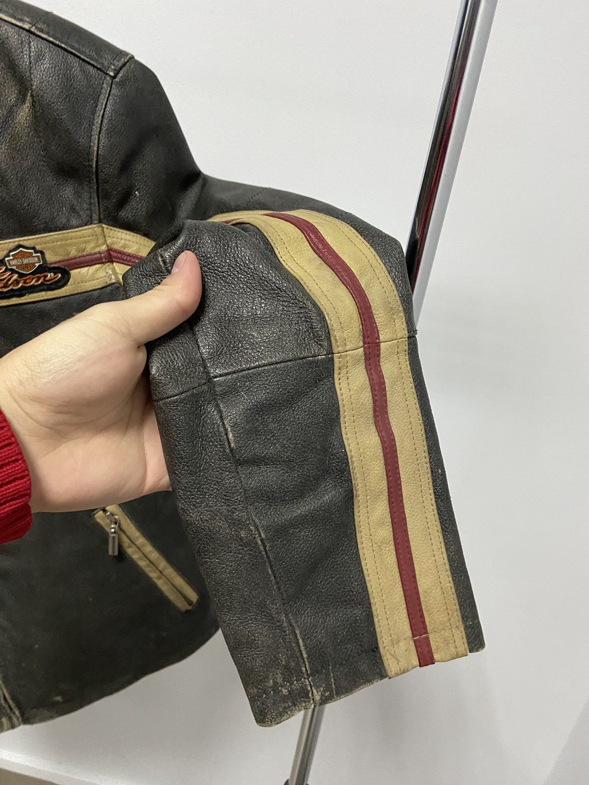 Harley Davidson × Vintage Harley Davidson leather jacket big logo eagle 🦅 moto vintage Size US M / EU 48-50 / 2 - 17 Thumbnail