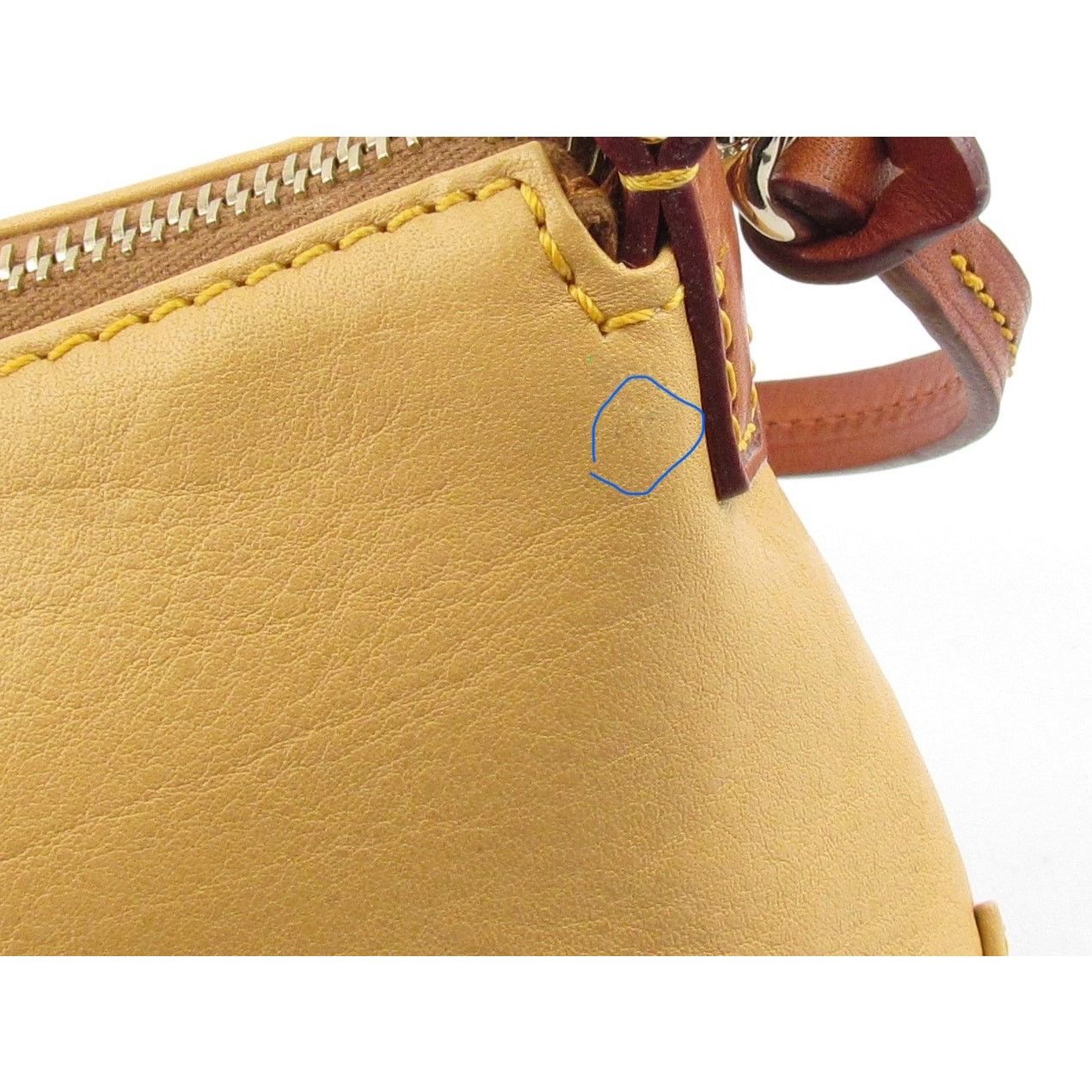 Dooney & Bourke Dooney & Bourke Yellow Leather Bag Size ONE SIZE - 9 Thumbnail