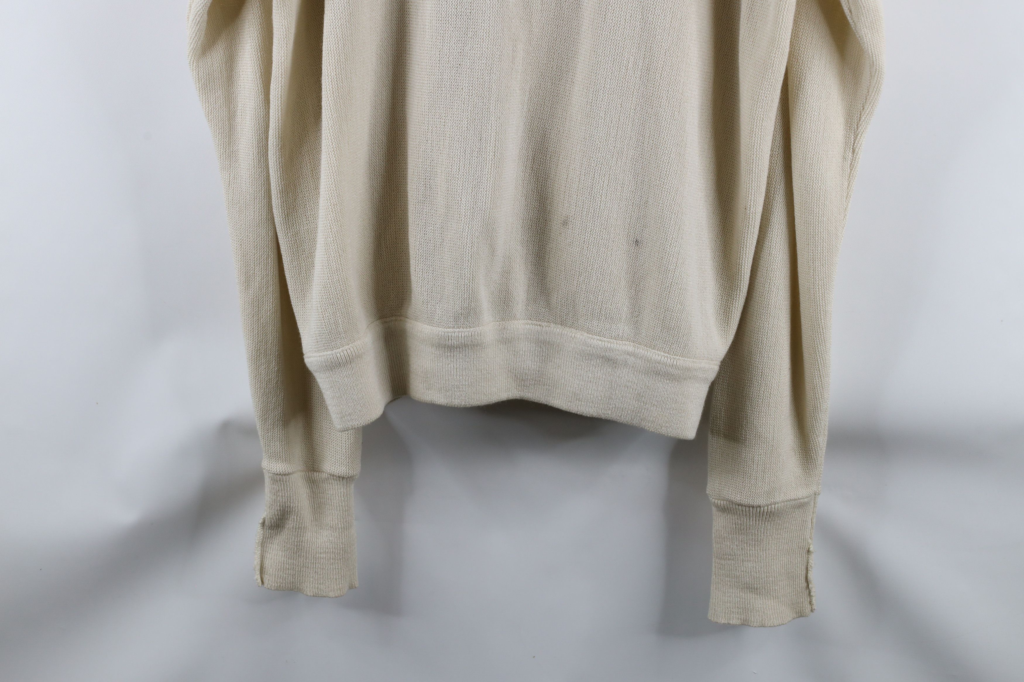 Vintage Vintage 90s Streetwear Knit Cardigan Sweater Beige Acrylic Size US XL / EU 56 / 4 - 12 Thumbnail