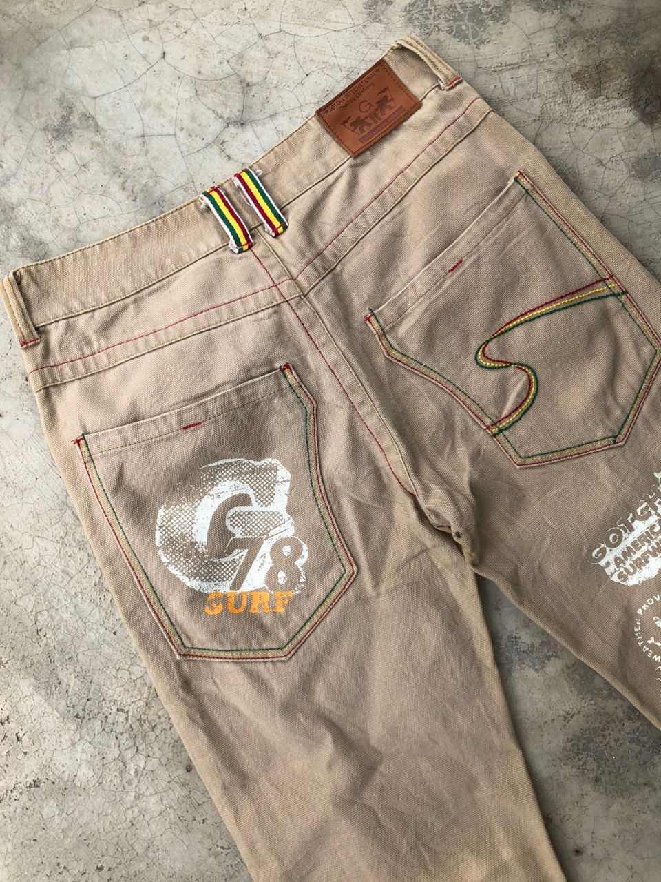 Gotcha × Vintage Vintage Gotcha Duck Canvas Surf Style Rasta Jeans Size US 30 / EU 46 - 14 Thumbnail