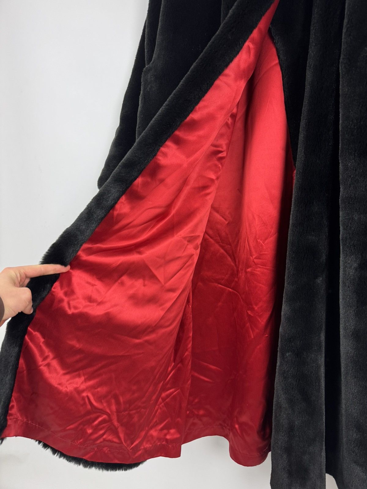 Sonia Rykiel Sonia Rykiel Paris Faux-Fur Maxi Length Black Overcoat Size ONE SIZE - 14 Thumbnail