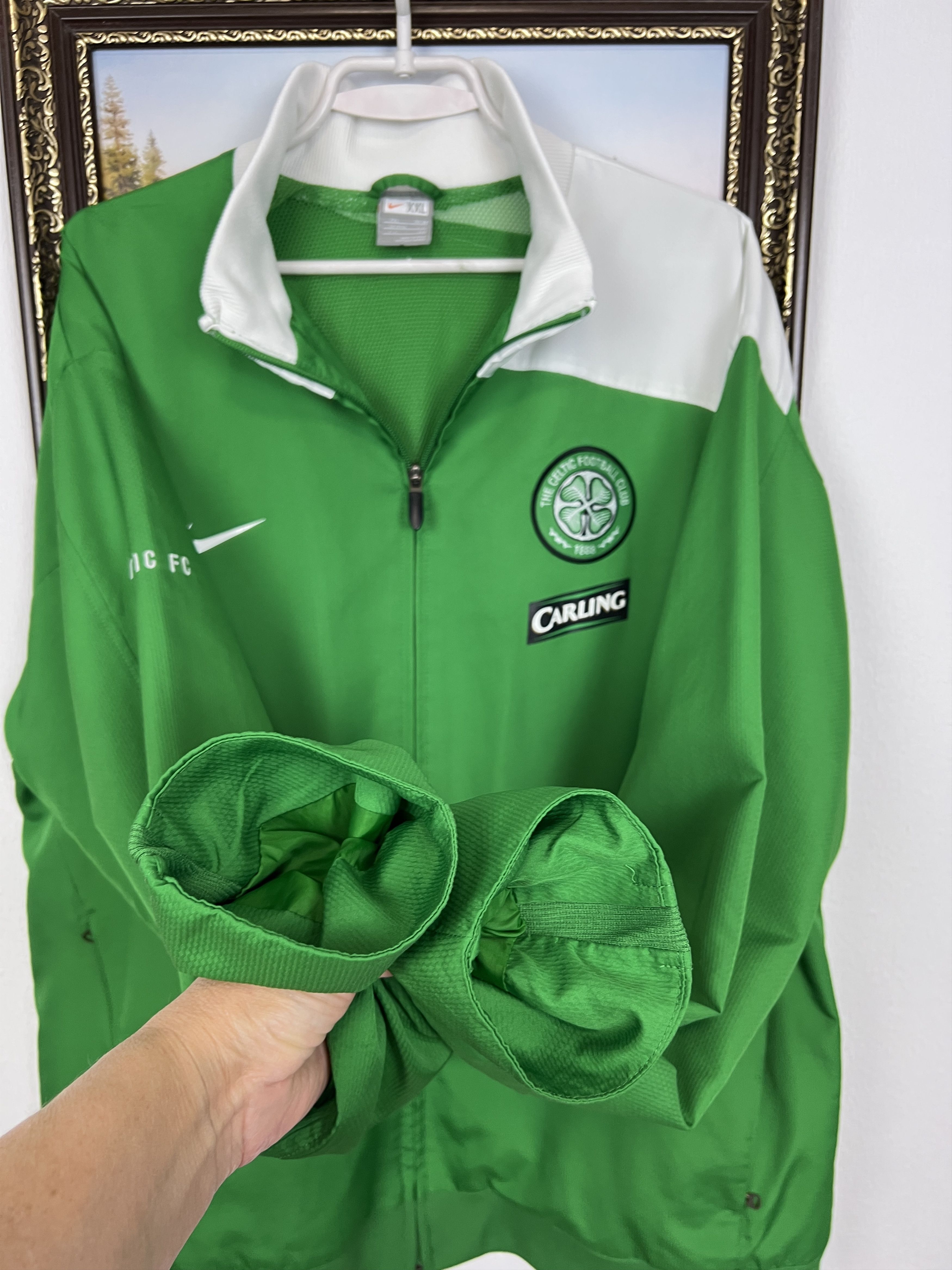 Nike Vintage Nike Celtic Football Set Soccer Suit Track Jacket Size US XXL / EU 58 / 5 - 6 Thumbnail