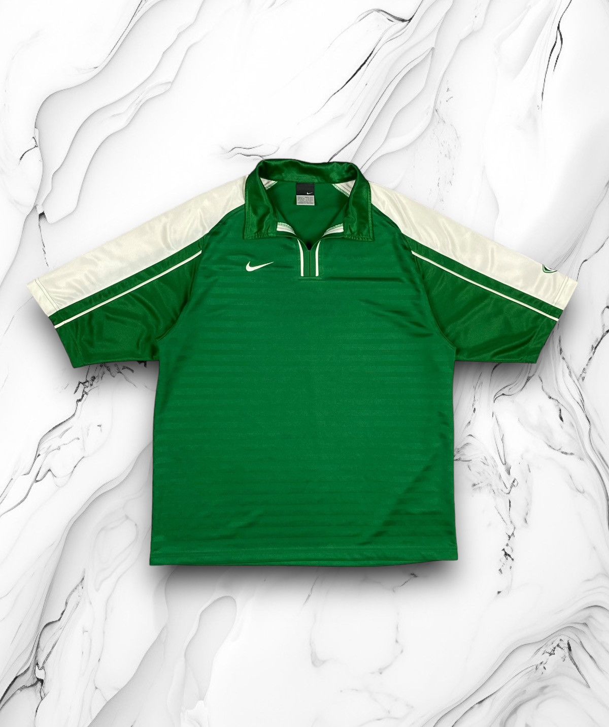 Nike Vintage Nike Dri Fit Drill Y2K Polo Shirt Size US L / EU 52-54 / 3 - 1 Thumbnail