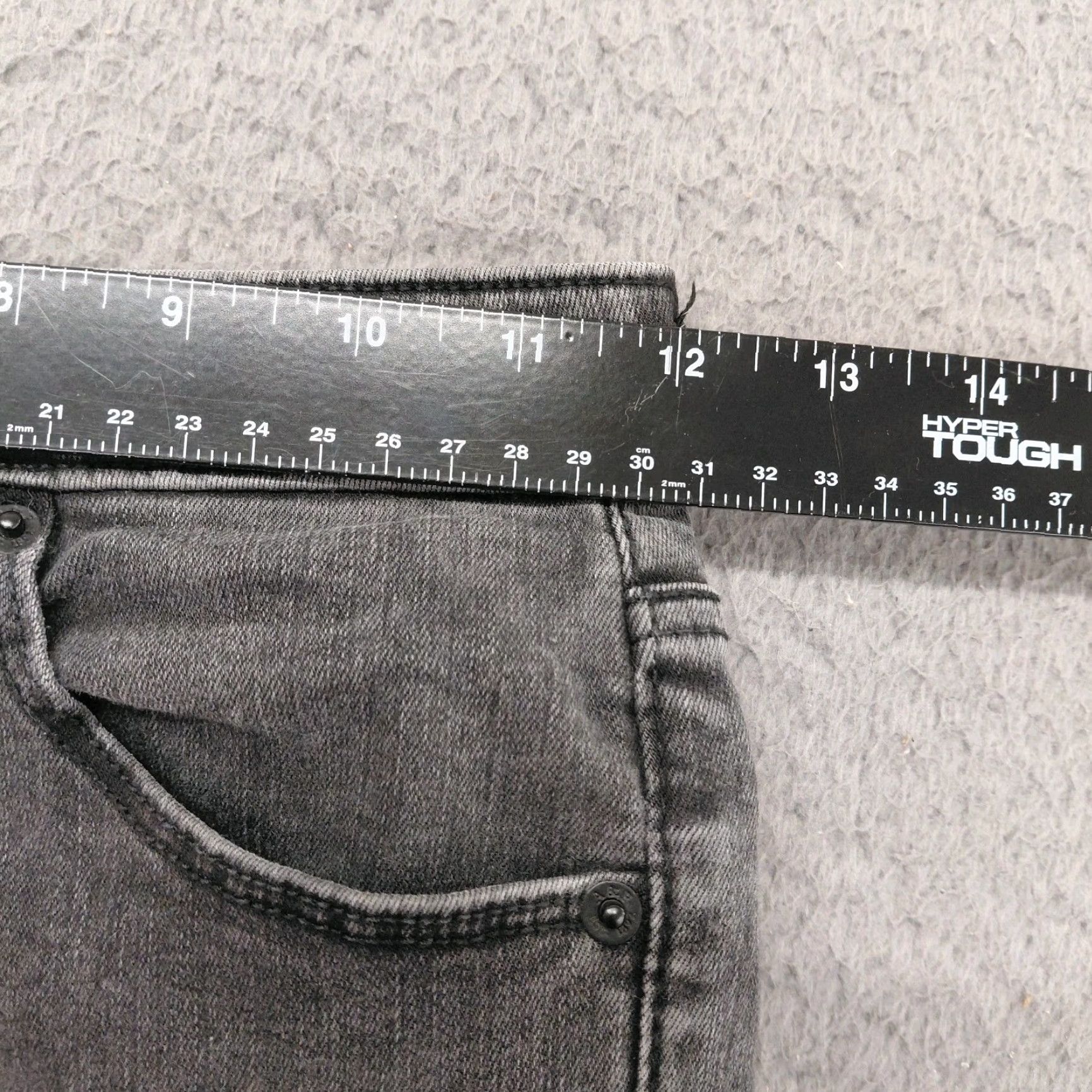 Abercrombie & Fitch Abercrombie & Fitch High Rise Super Skinny Ankle Jeans Women’s 25/0R Black Denim Size 42" / US 20 - 7 Thumbnail