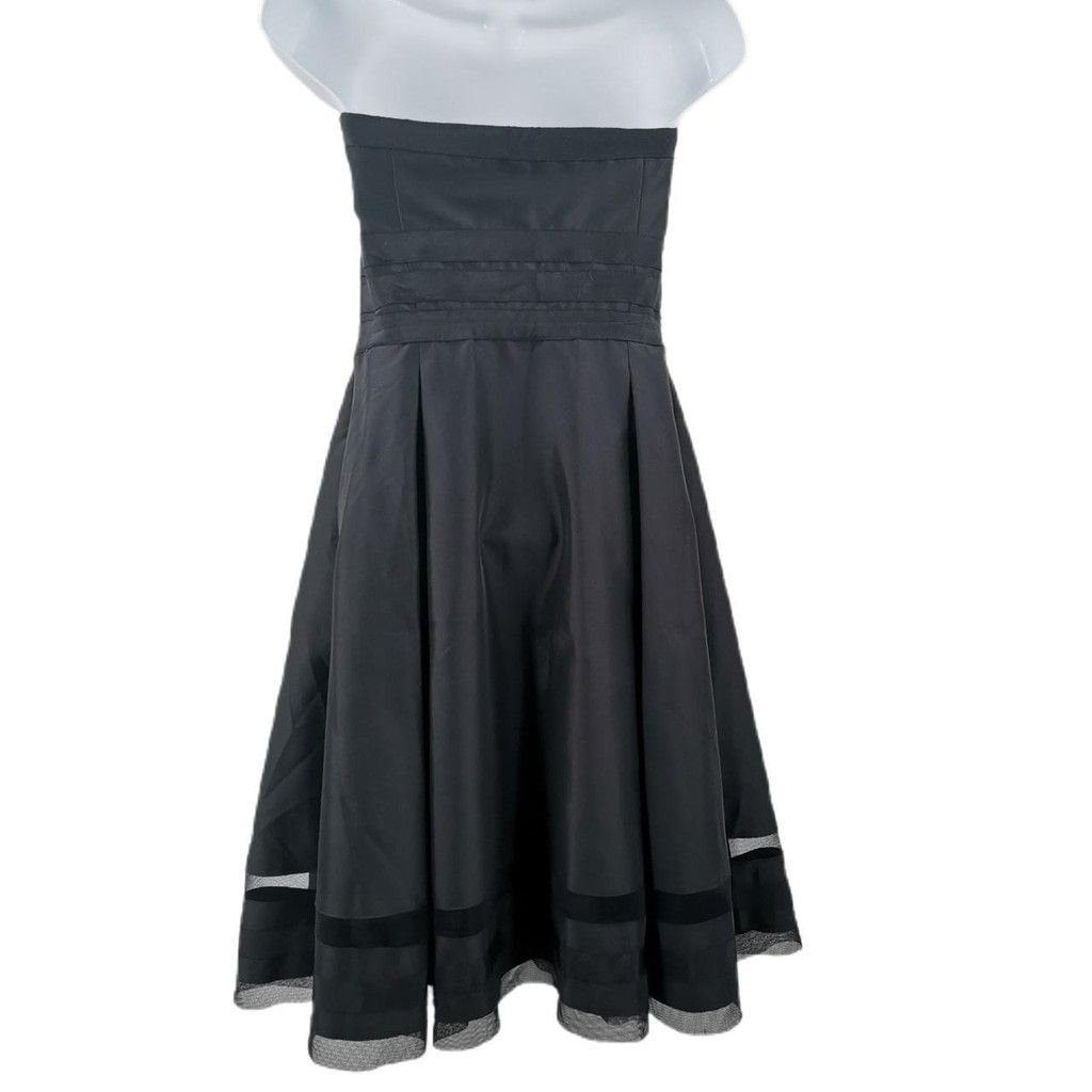 White House Black Market White House Black Market Strapless Dress with Black Mesh Size M / US 6-8 / IT 42-44 - 4 Thumbnail