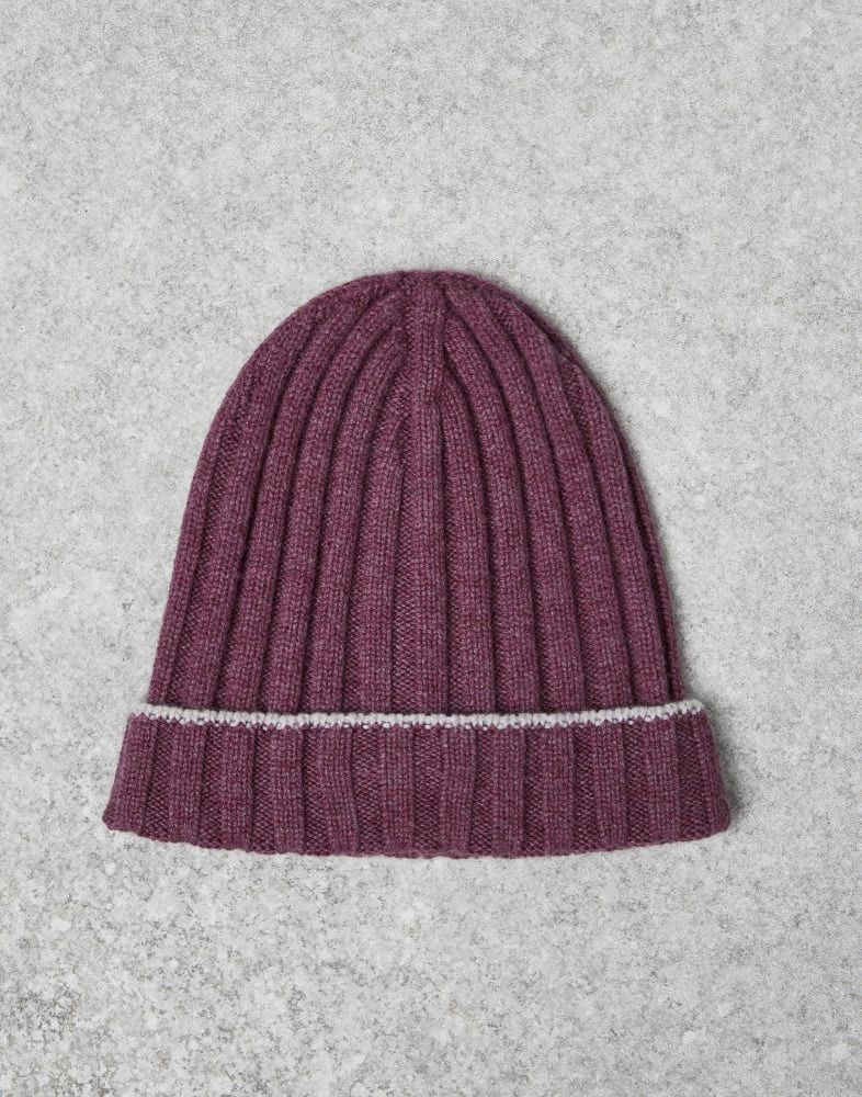 Brunello Cucinelli o1w1db10924 Size: OS / Cashmere Hats in Medium Purple Size ONE SIZE - 1 Preview