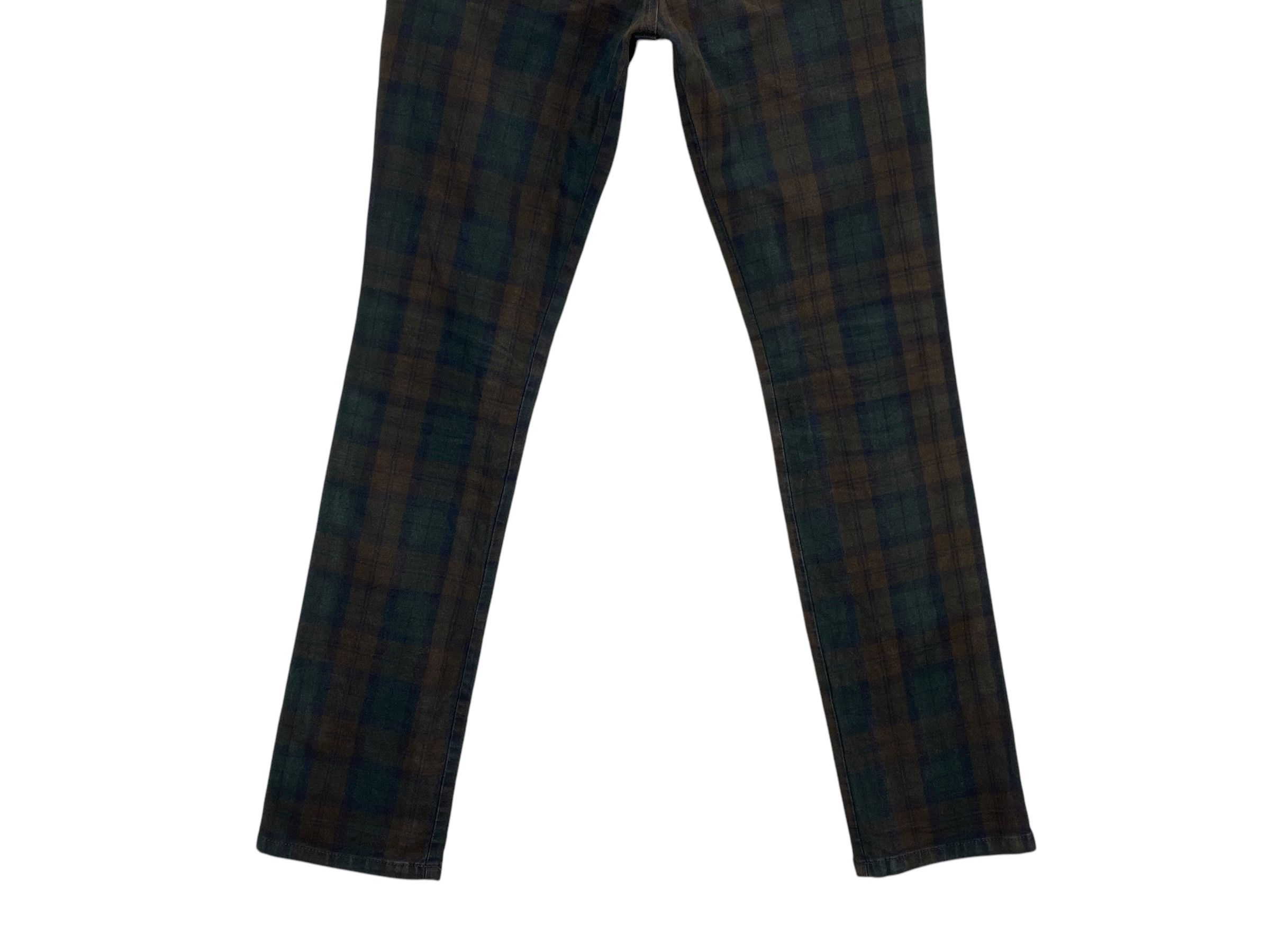 Japanese Brand Betty Smith Checkered Skinny Pants Buckle Back Pants Size 25" / US 0 / IT 36 - 7 Thumbnail