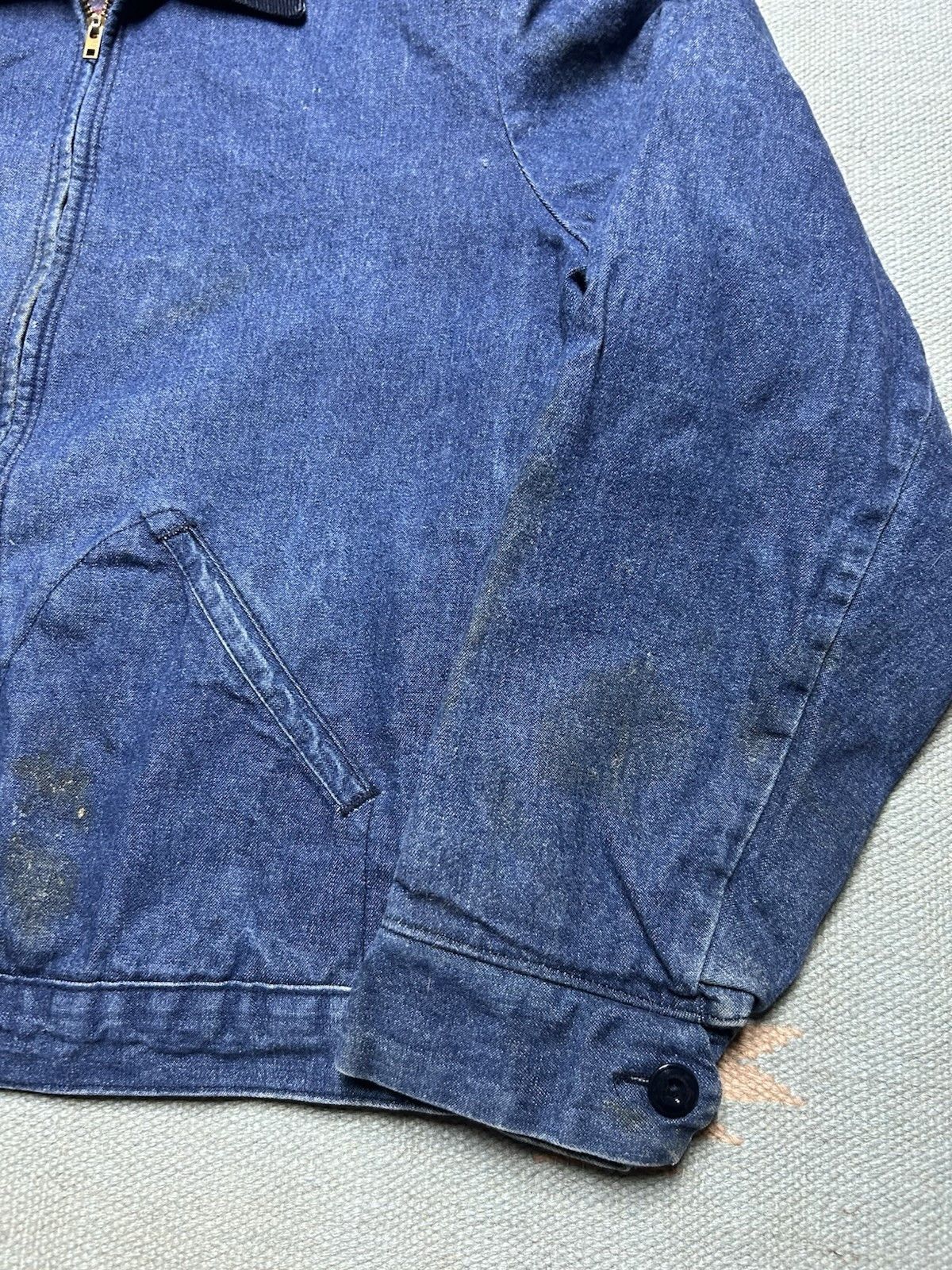 Vintage wrangler Big Ben denim jacket slash pocket distressed 44 L Size US L / EU 52-54 / 3 - 2 Thumbnail