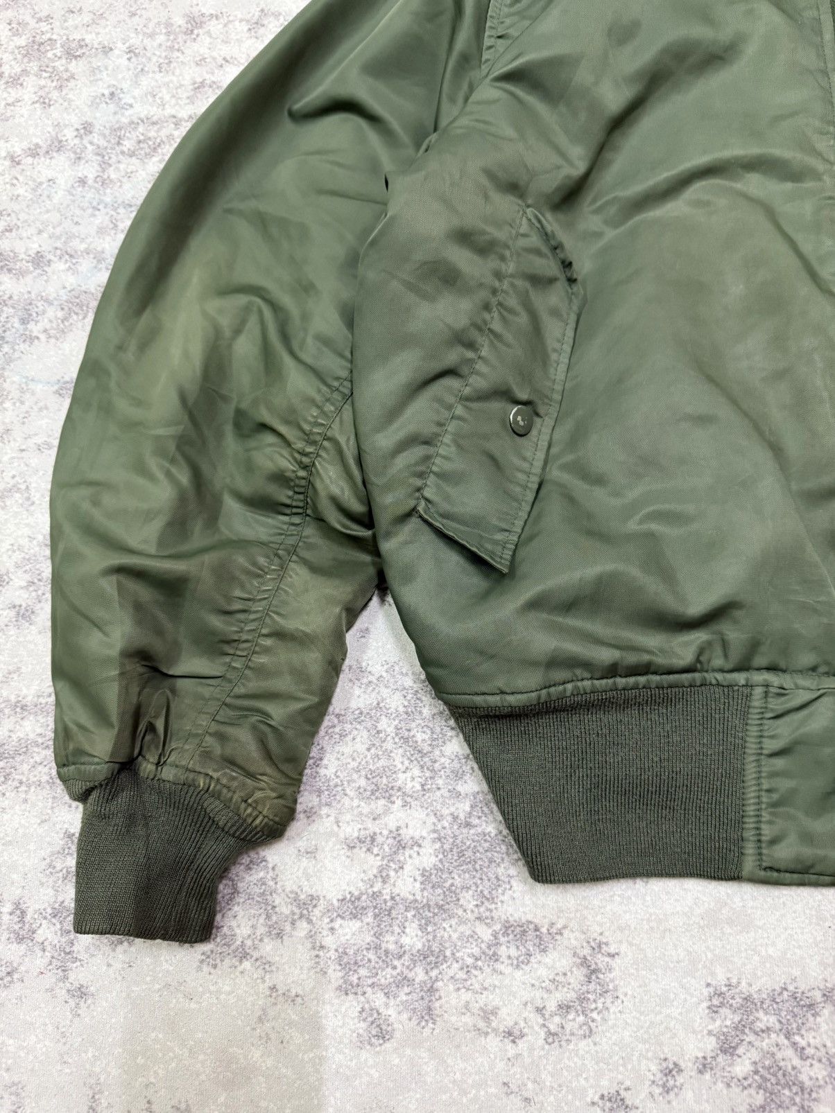 Vintage Air Force MA-1 Flight Jacket GSDF JPN patches on the sleeve Size US M / EU 48-50 / 2 - 4 Thumbnail