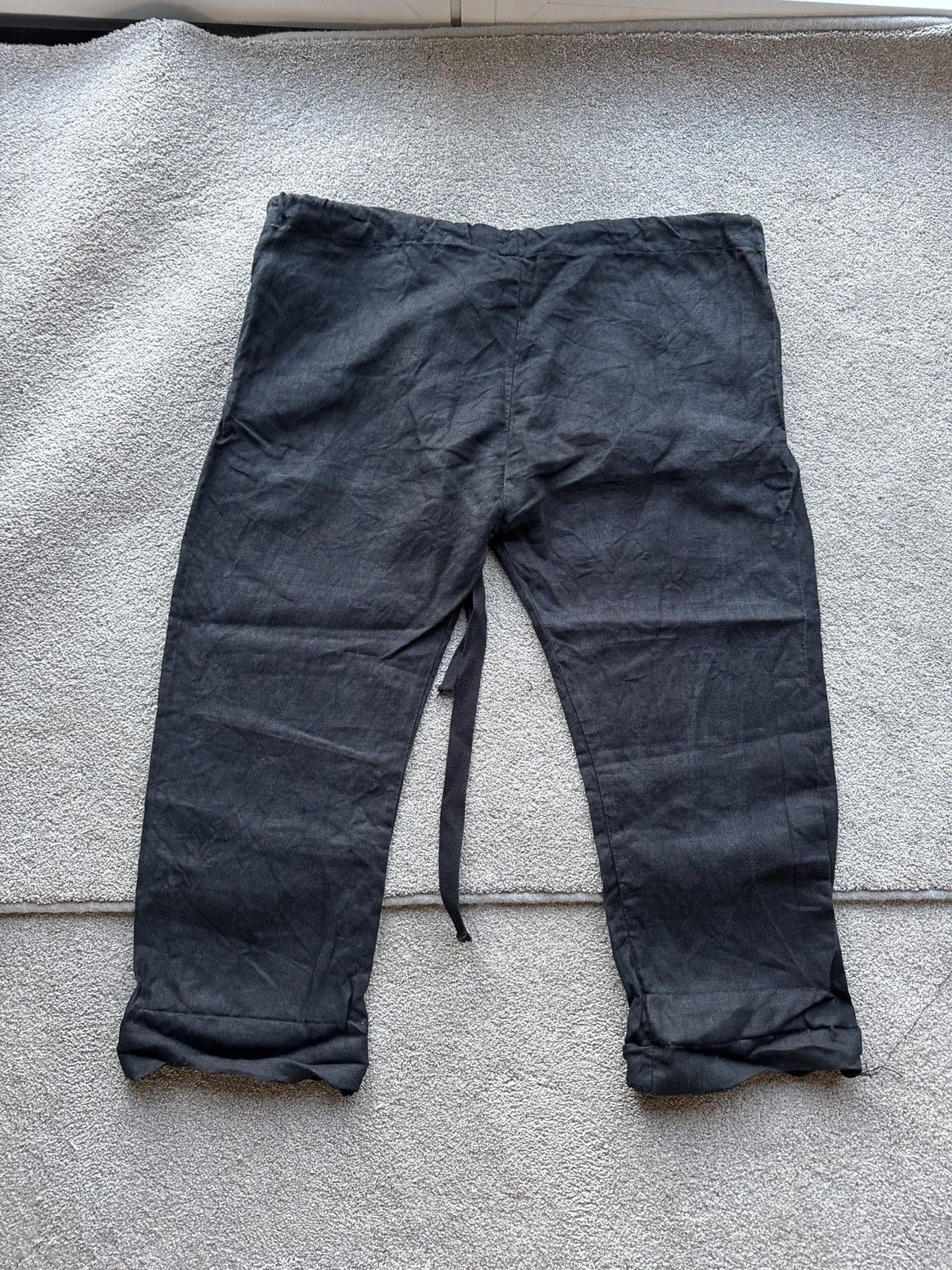 Elena Dawson Drawstring Trouser Linen Size US 34 / EU 50 - 4 Thumbnail