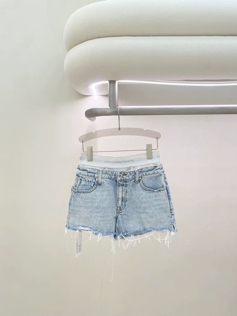 Alexander Wang Alexander Wang Light Blue Denim Shorts Size 26" / US 2 / IT 38 - 1 Thumbnail