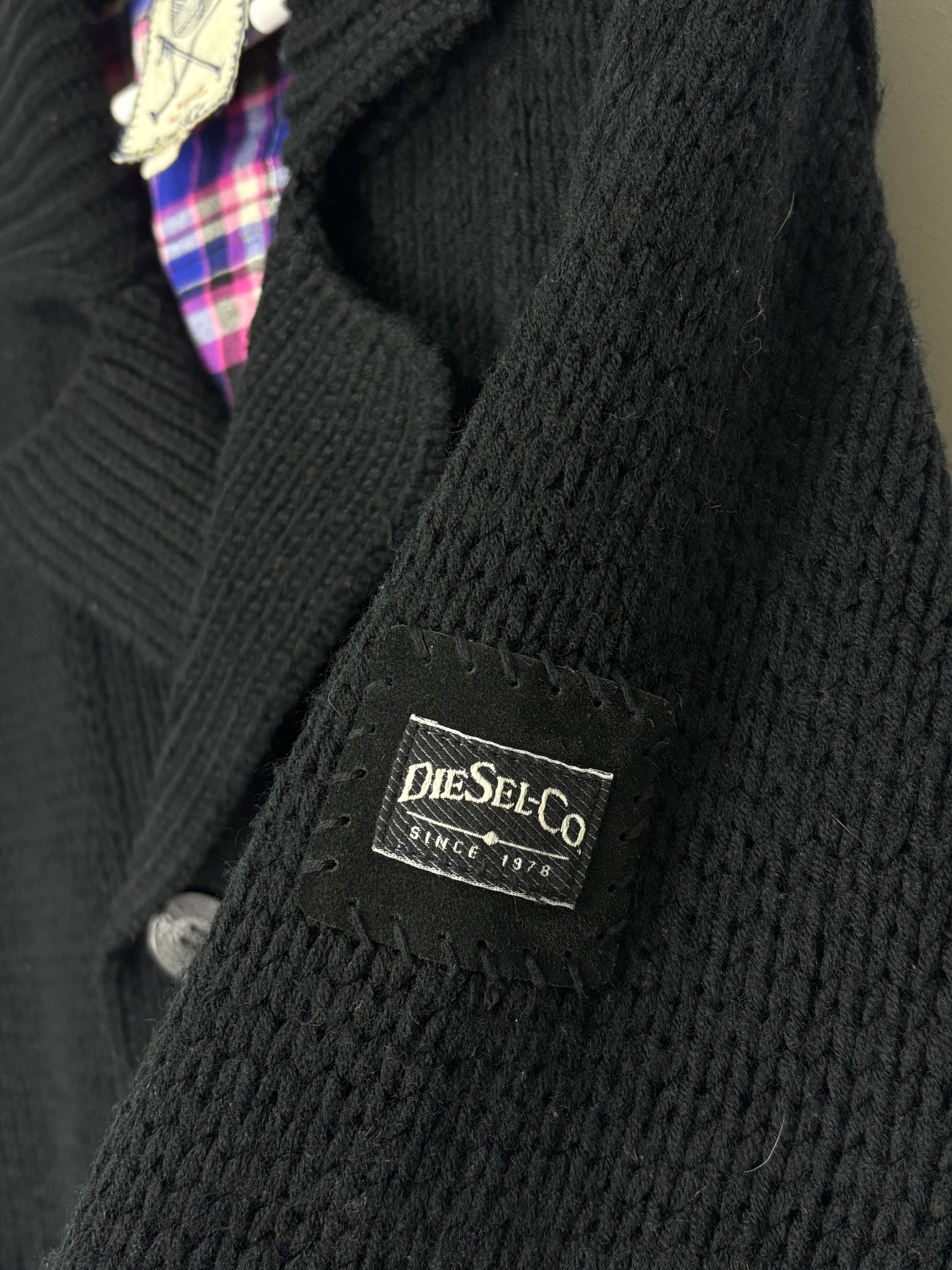 Diesel Vintage Diesel Avant Garde Heavy Knit Black Sweater Size US XL / EU 56 / 4 - 11 Thumbnail