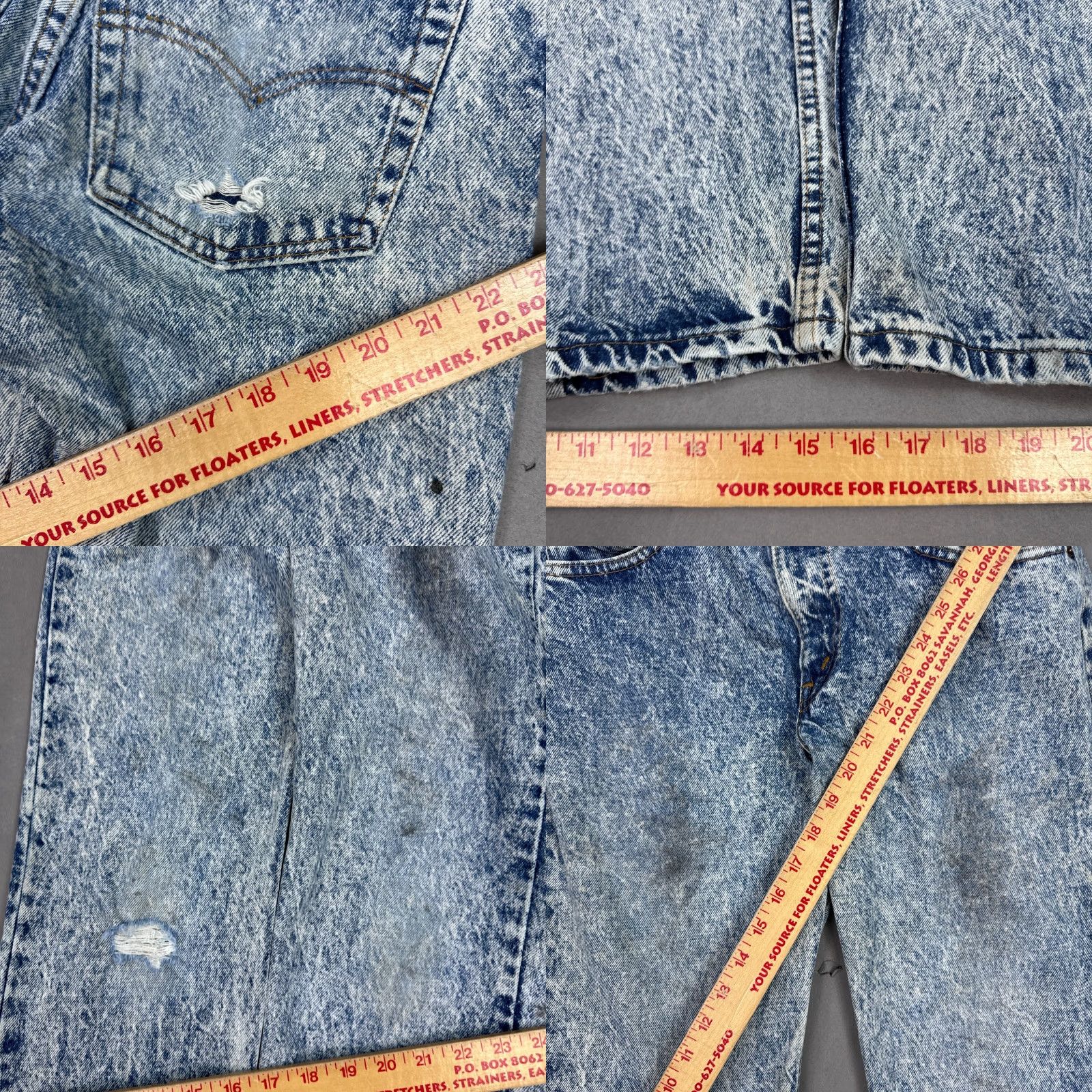 Levi's VINTAGE Levi's Jeans Men 30x29 Blue 90s Acid Wash Made USA Pants 506 Levi's 500 Series Jeans 90s USA Mens Size US 32 / EU 48 - 8 Thumbnail