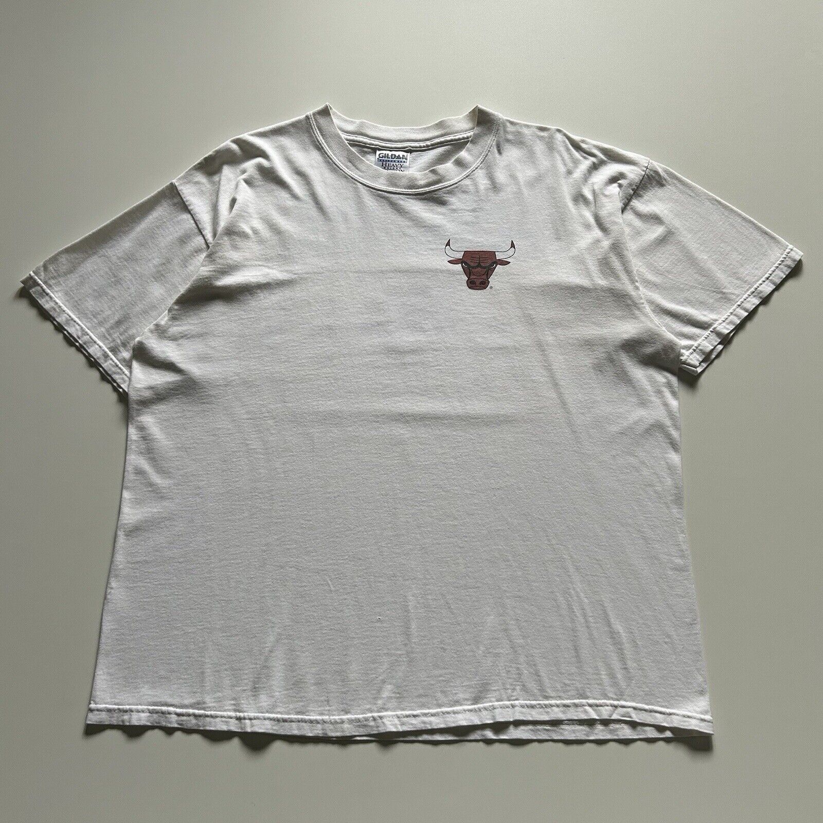 NBA Vintage 90s Chicago Bulls NBA Six Time Champions T Shirt XL Size US XL / EU 56 / 4 - 3 Thumbnail