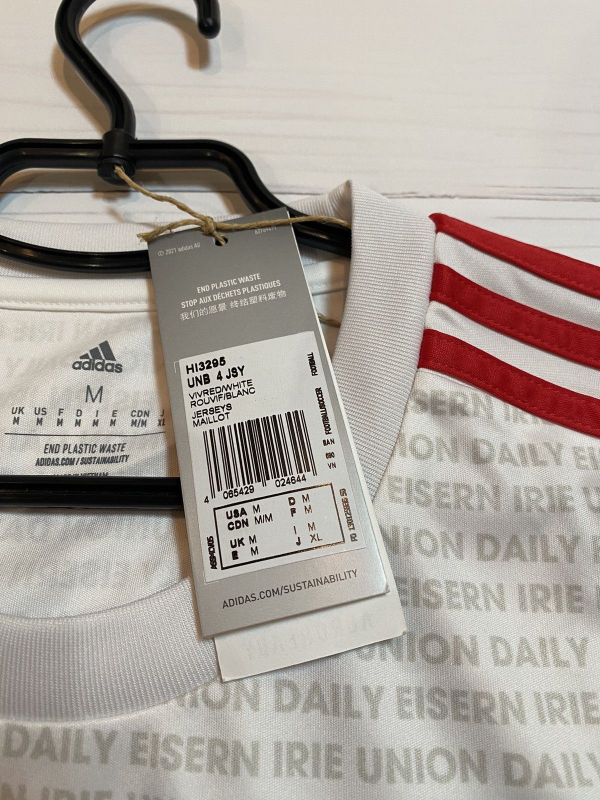 Adidas Rare Union Berlin fourth jersey soccer y2k football t shirt Size US M / EU 48-50 / 2 - 6 Thumbnail