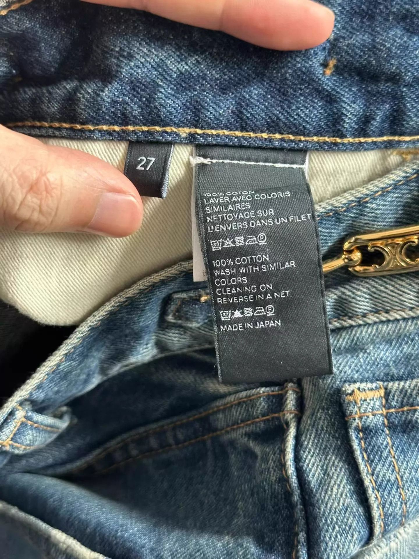 Celine CELINE Dylan Triomphe Jeans 27 98 new Size 27" / US 4 / IT 40 - 4 Thumbnail