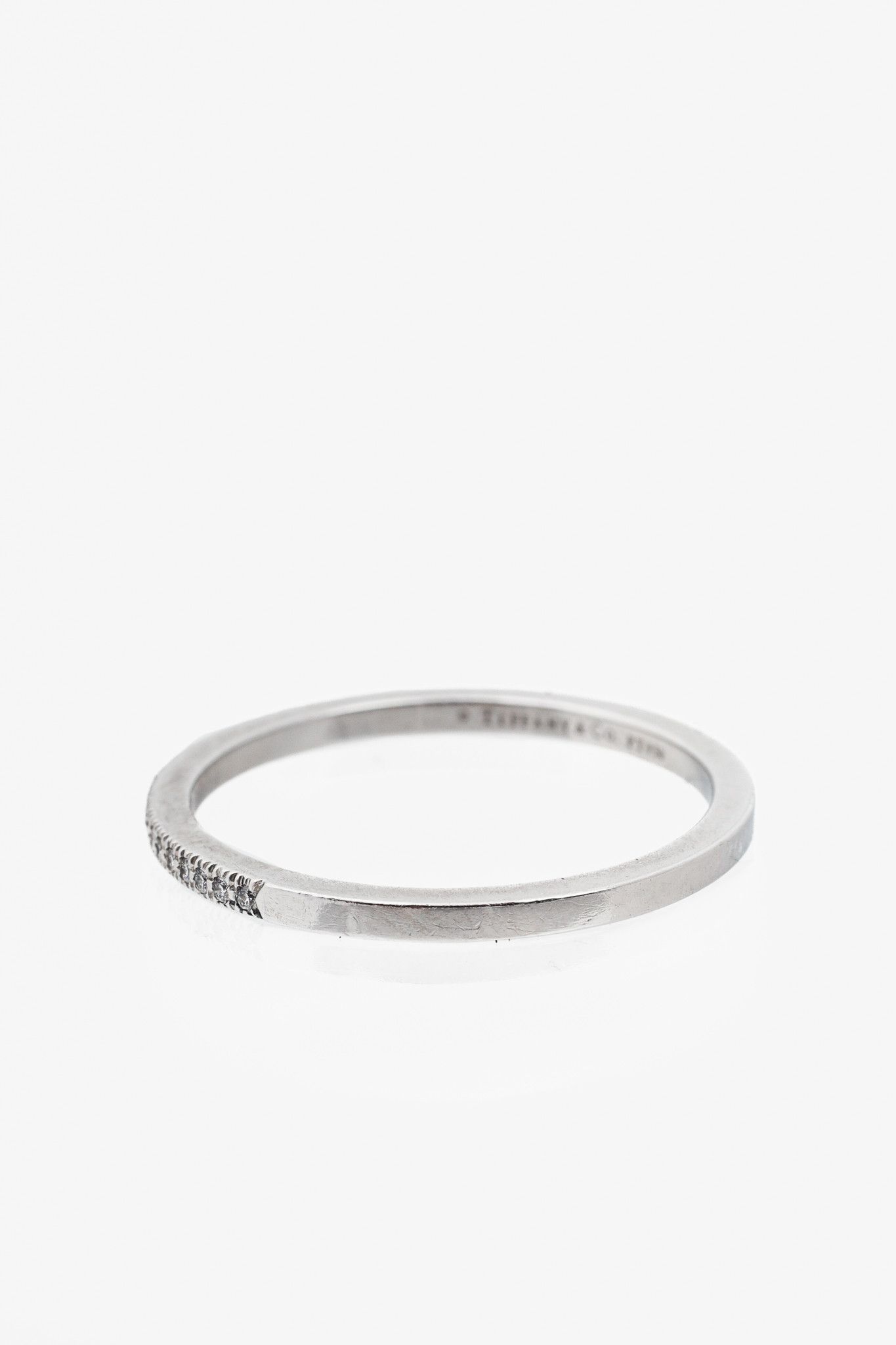 Tiffany & Co. Tiffany & Co. 950 Platinum Lucida Diamond Half Circle Band Size ONE SIZE - 2 Thumbnail