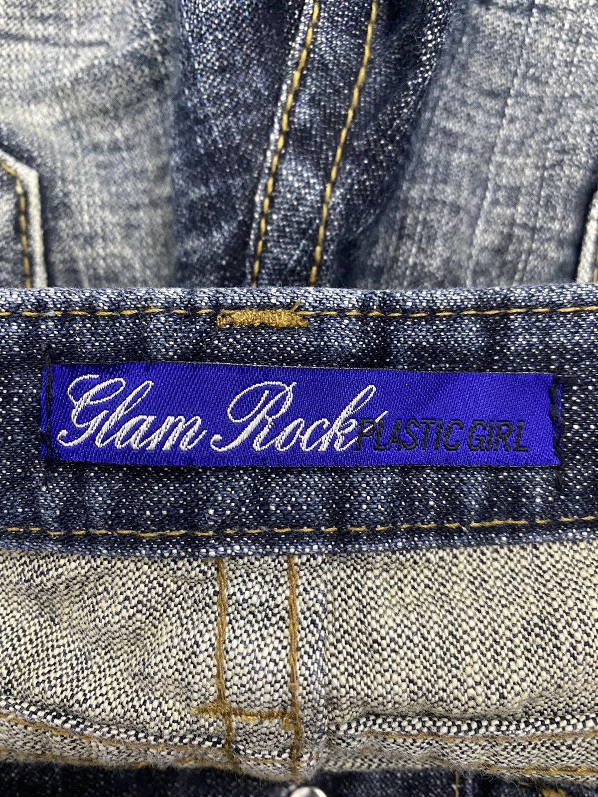 Y2K STYLE SUPER FLARE GLAM ROCK LOW RISE RIPPED DENIM