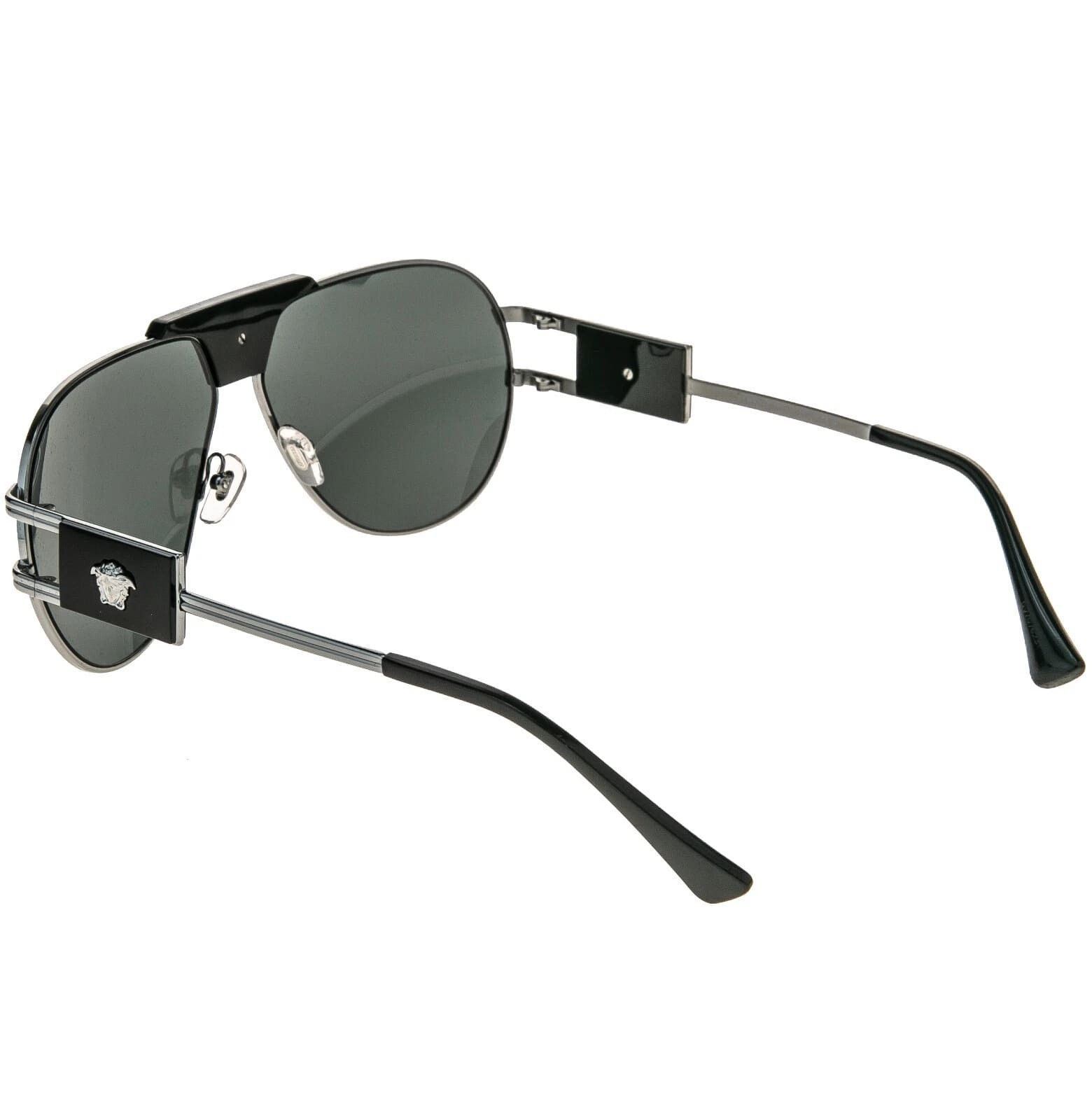 Versace VERSACE 2252 Medusa NAVIGATOR Aviator Sunglasses VE2252 Size ONE SIZE - 9 Thumbnail