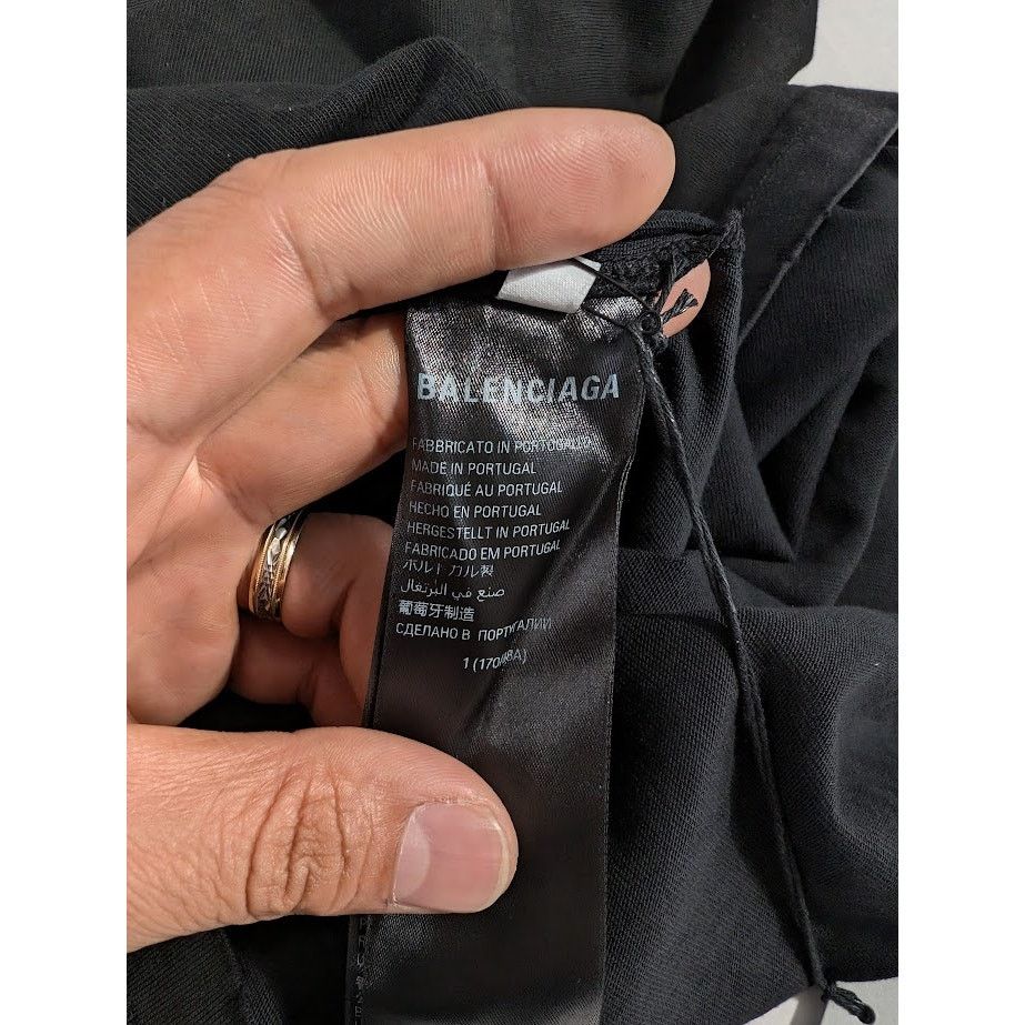 Balenciaga o1rshd1 L/S Double Front T-Shirt in Black Size US S / EU 44-46 / 1 - 15 Thumbnail