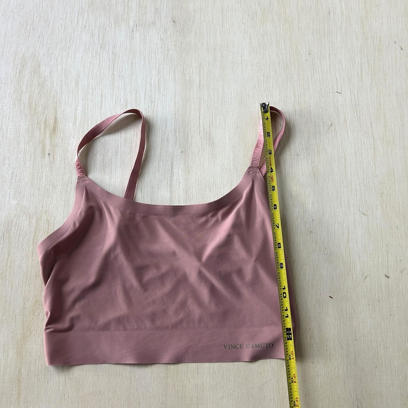 Vince Camuto Vince Camuto Bralette Womens Medium Pink Microfiber Wireless Adjustable Straps Size ONE SIZE - 5 Thumbnail