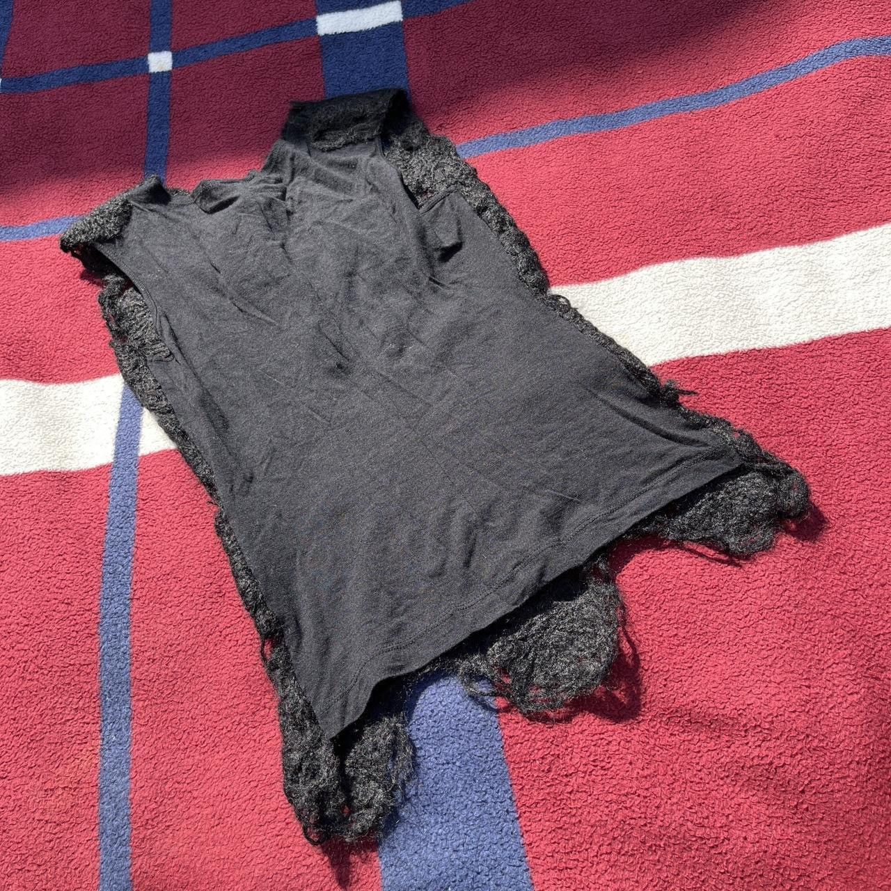 Other Morgane Le Fay black wool mesh tank top Made in USA Size ONE SIZE - 4 Thumbnail
